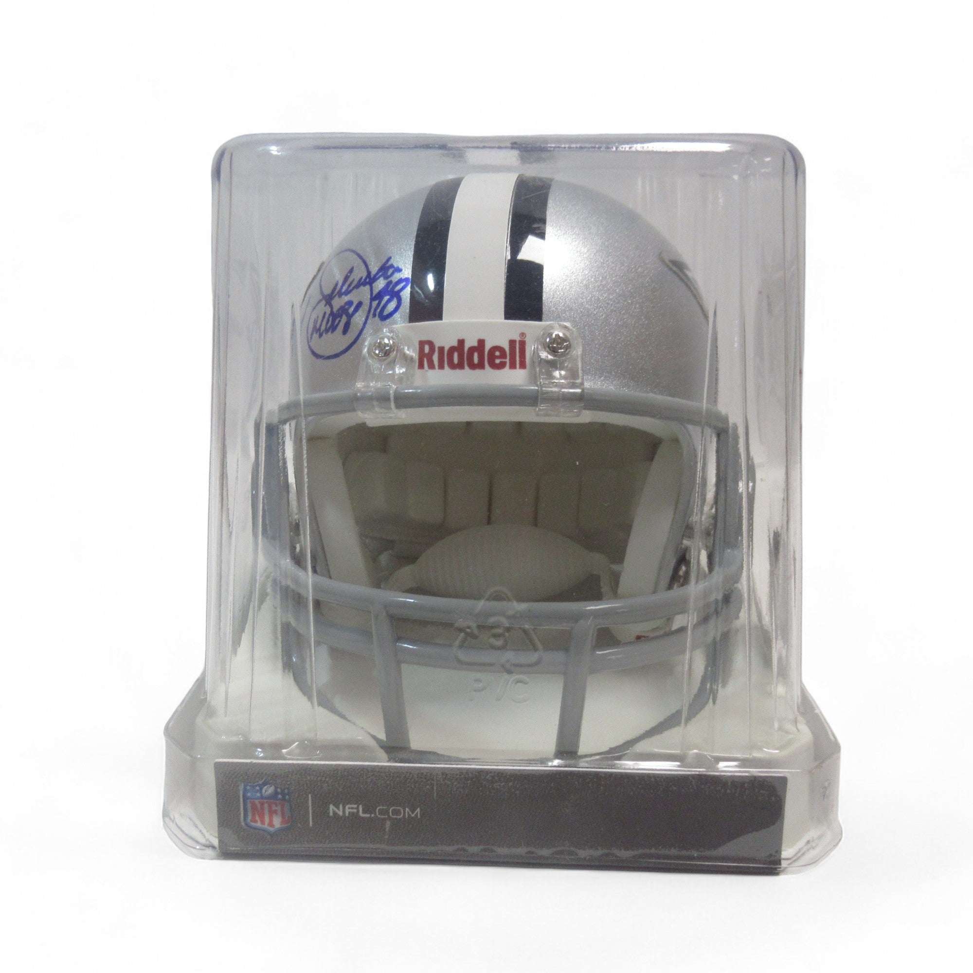 Front helmet image of Daryl Johnston Signed Dallas Cowboys Replica NFL Helmet