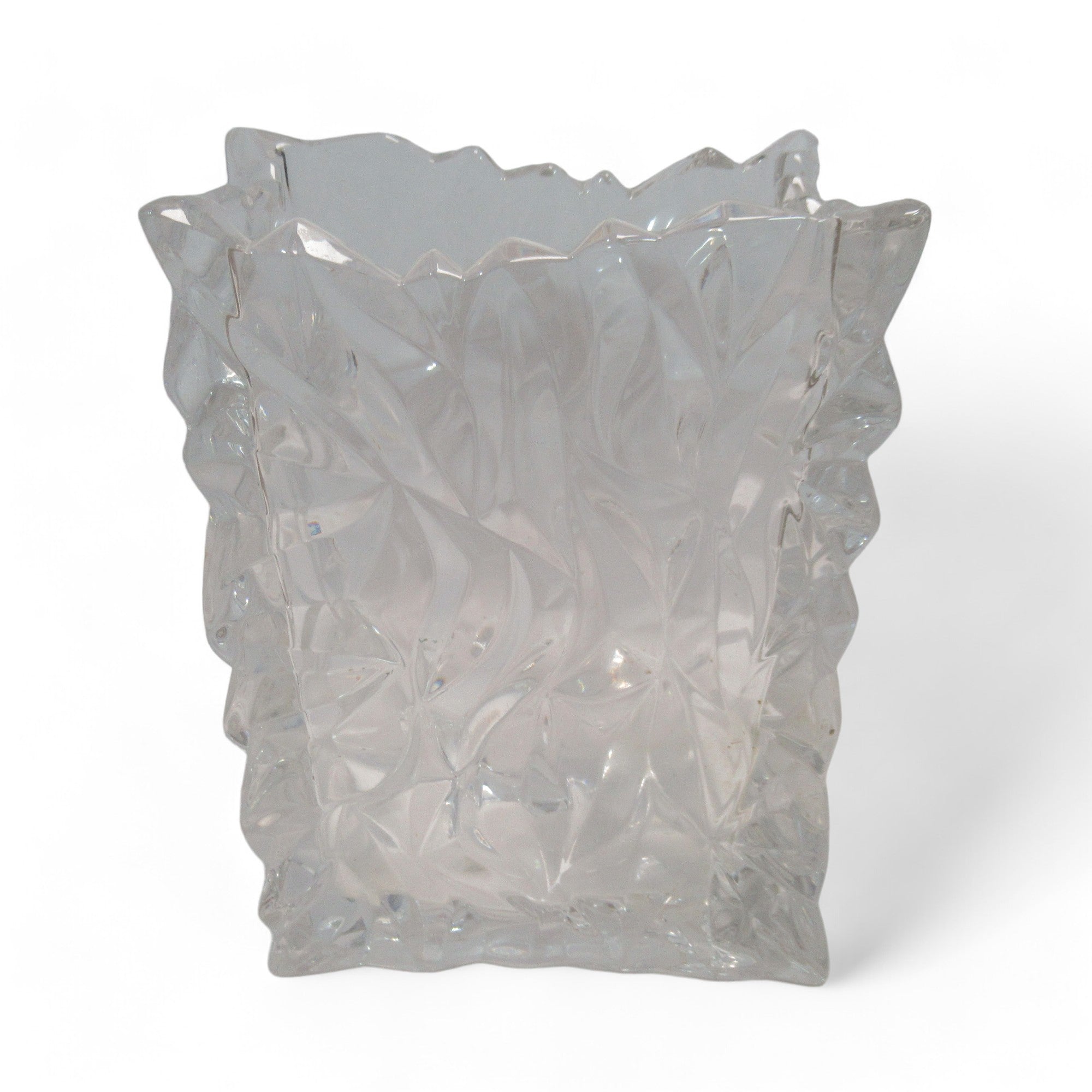 Front image of Rosenthal Studio-Line Crystal Crinkle Vase Germany