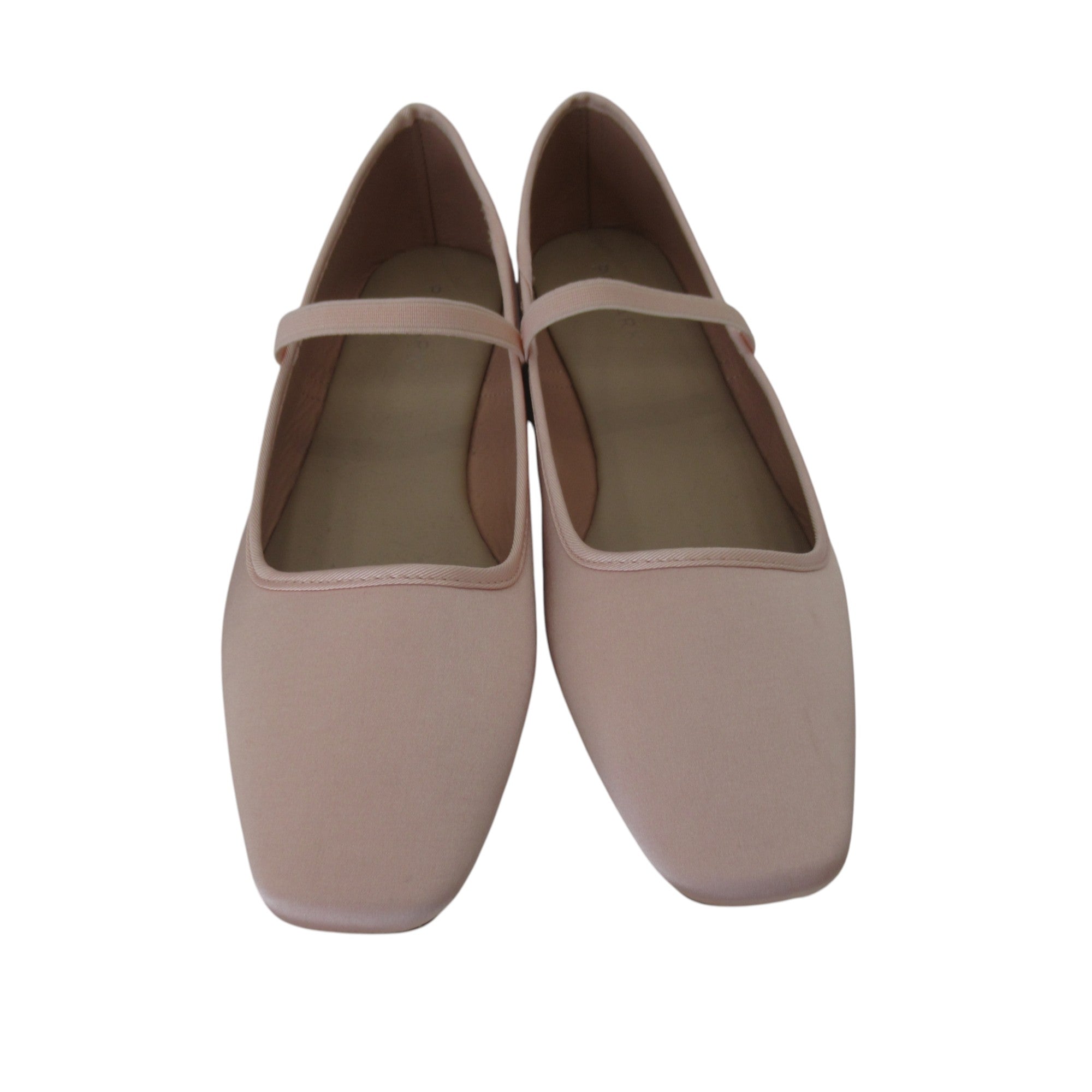 front image for Primark Slip On Flat Shoes UK 8 Pink Satin Womenswear | Pre-loved