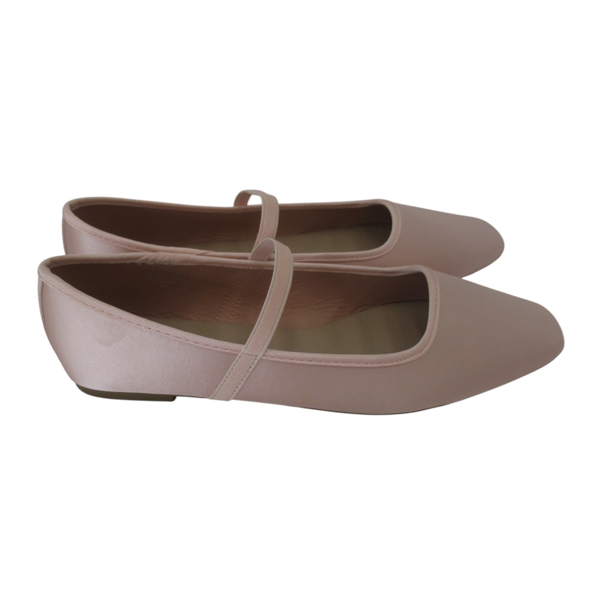 side image for Primark Slip On Flat Shoes UK 8 Pink Satin Womenswear | Pre-loved