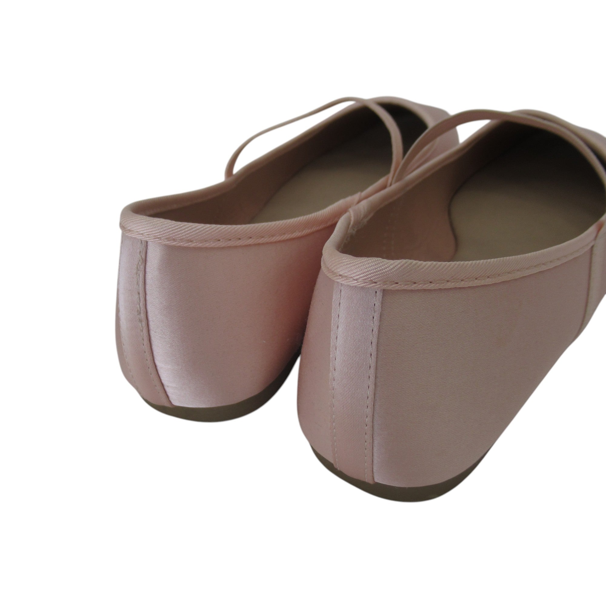 back image for Primark Slip On Flat Shoes UK 8 Pink Satin Womenswear | Pre-loved