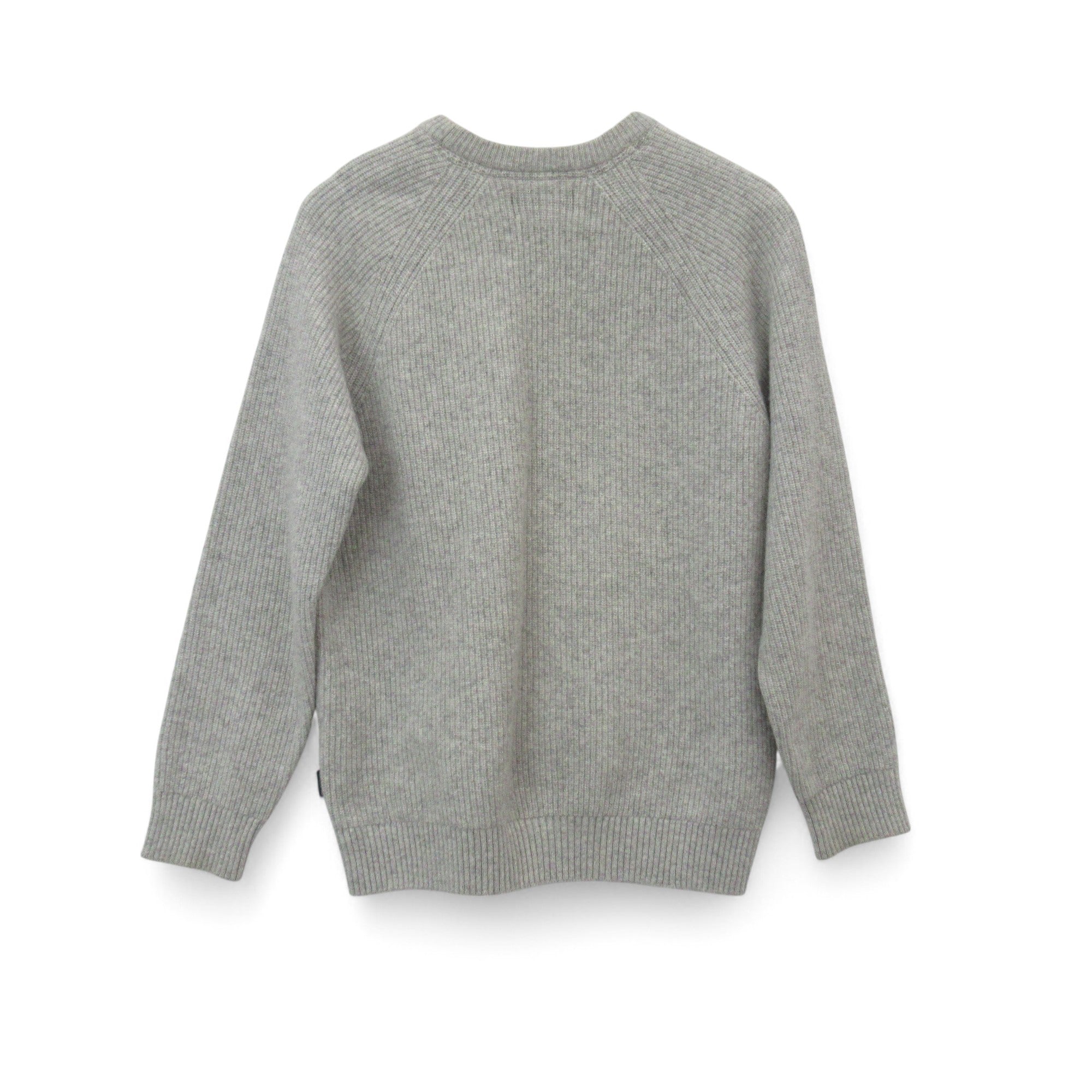 back image for Barbour Jumper Medium Grey Knitwear Menswear | Pre-loved