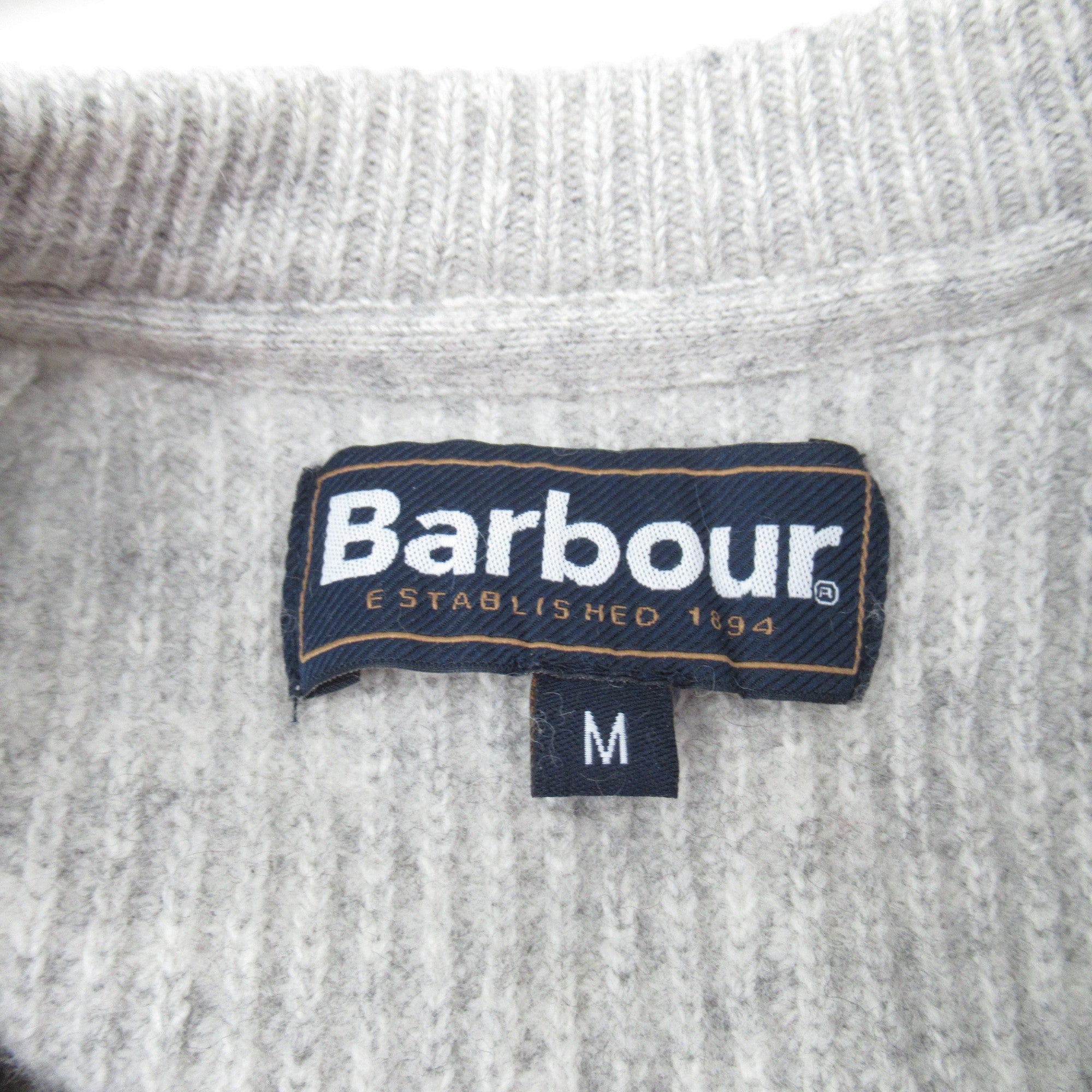 label image for Barbour Jumper Medium Grey Knitwear Menswear | Pre-loved