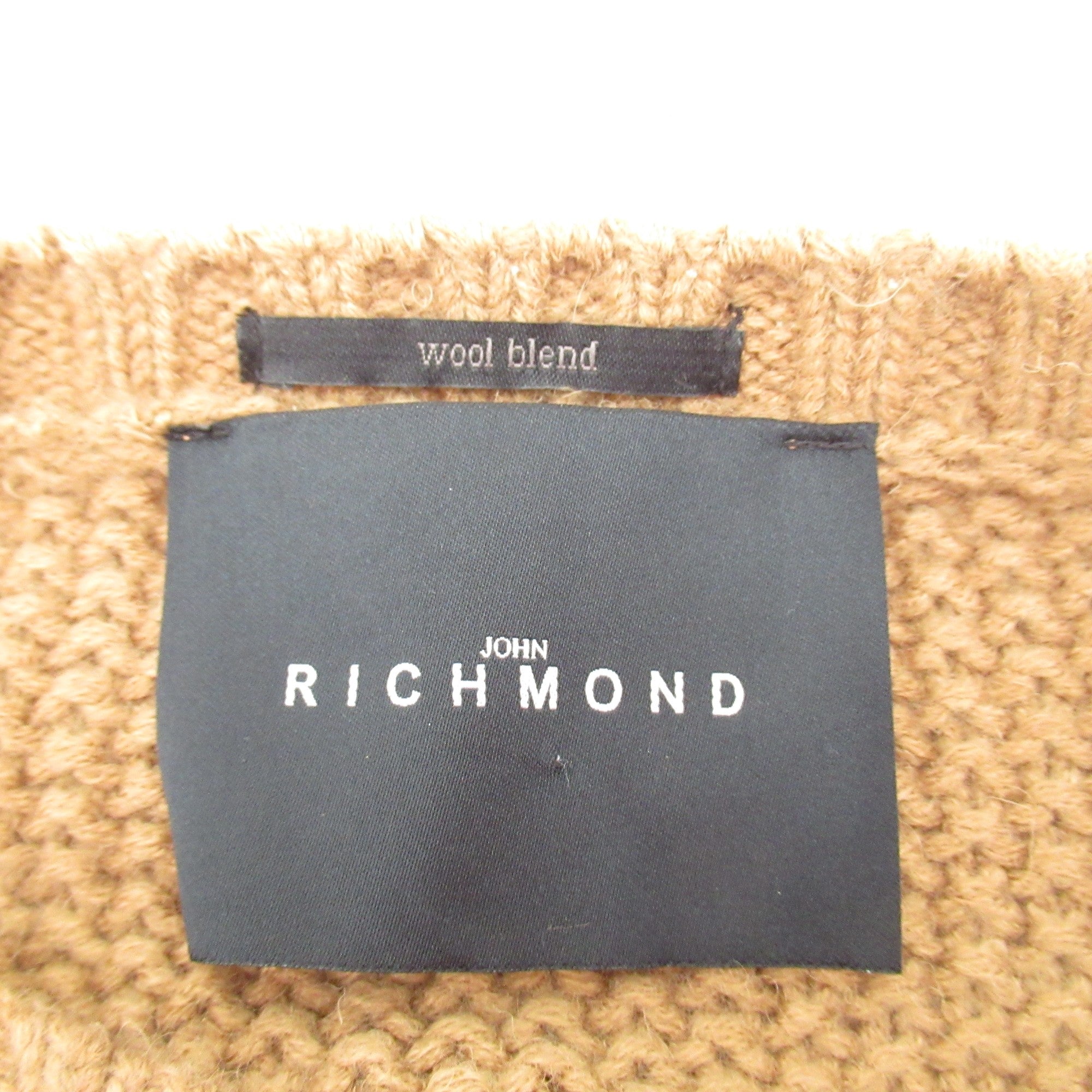 John Richmond Jumper Brown XXL Knitwear Menswear | Pre-loved