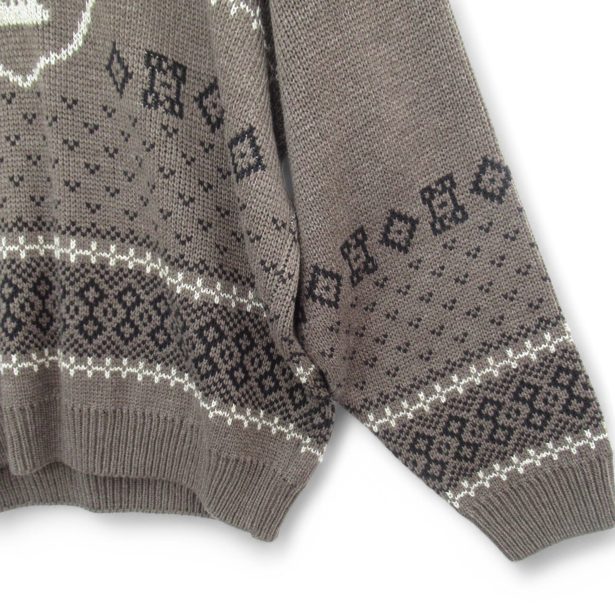 sleeve image for St Michael Jumper Large Brown Knitwear Vintage Menswear | Pre-loved