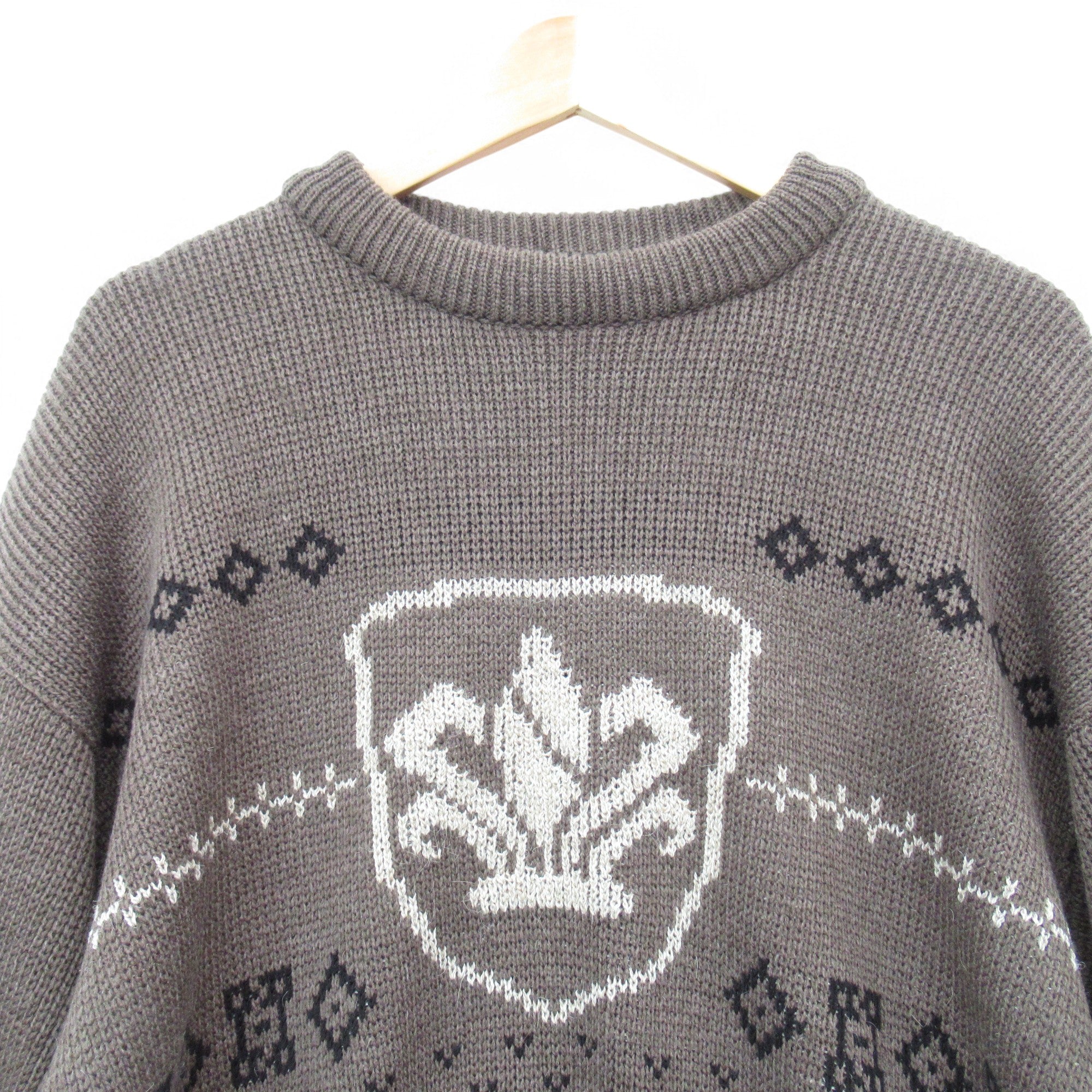 front image for St Michael Jumper Large Brown Knitwear Vintage Menswear | Pre-loved