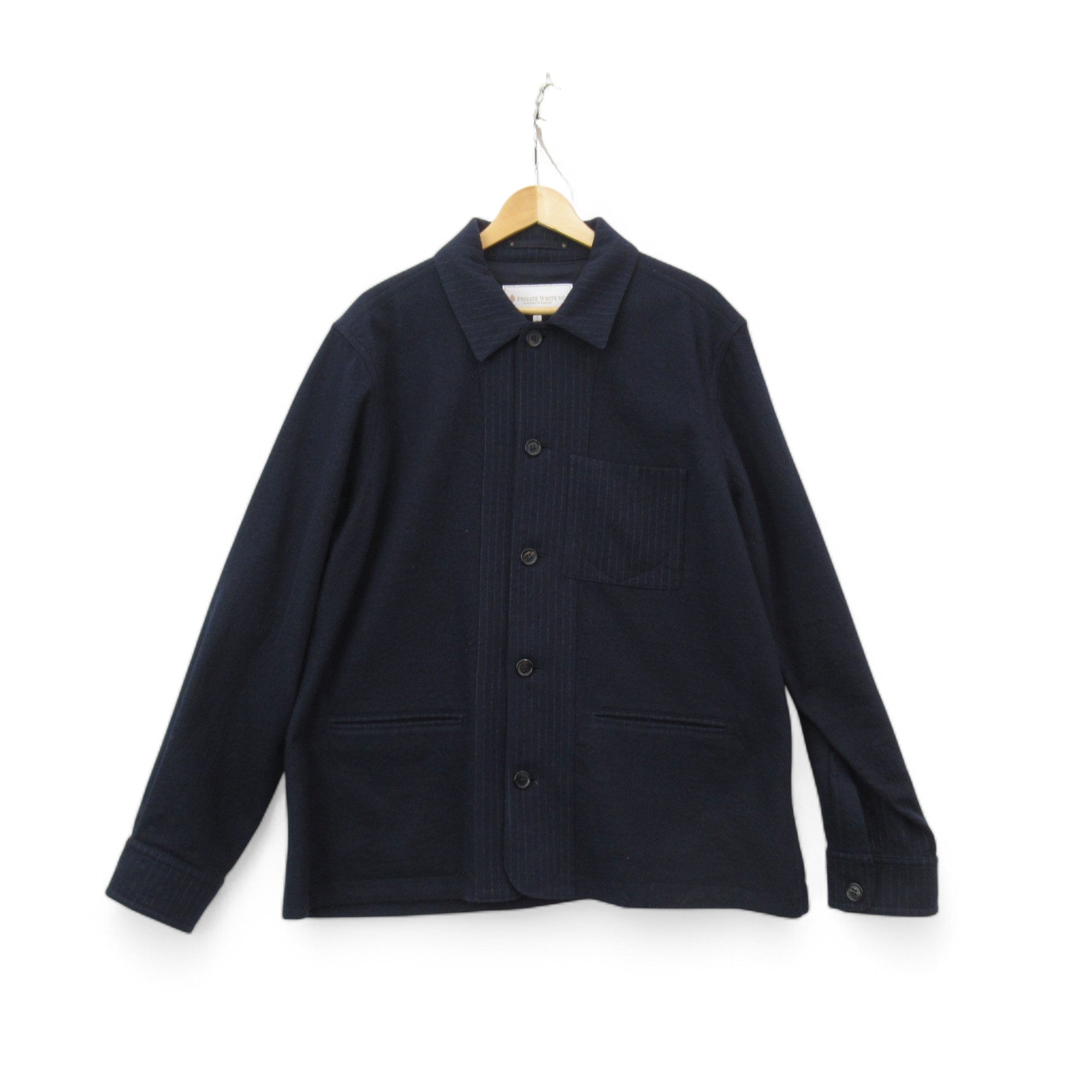 front image for Private White Company Shacket Navy XXL Menswear | Pre-loved
