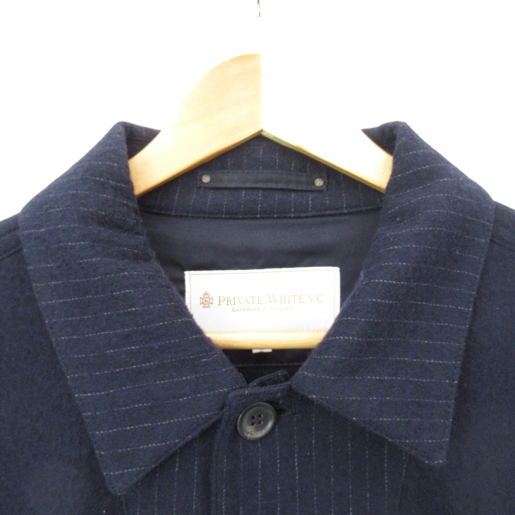 collar image for Private White Company Shacket Navy XXL Menswear | Pre-loved