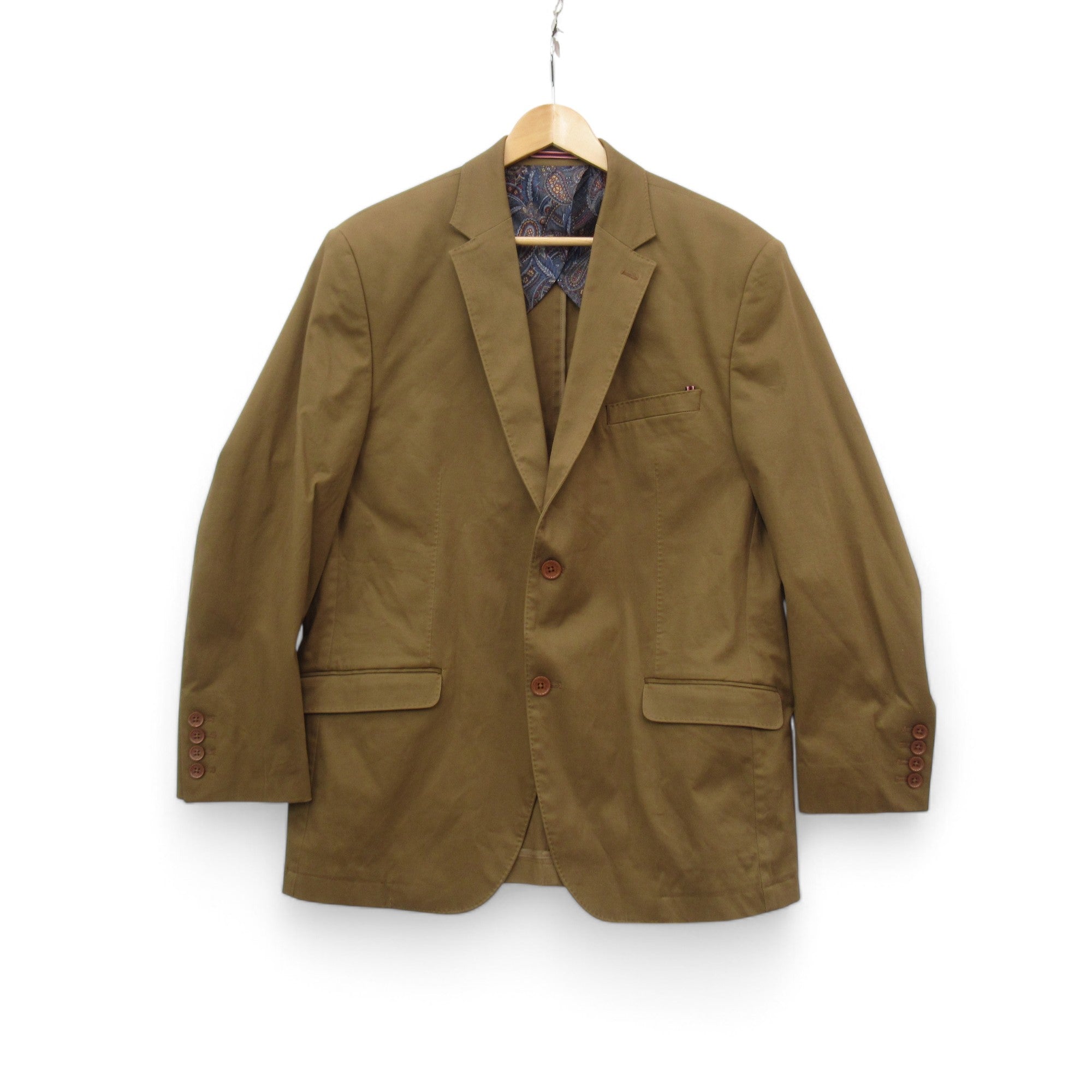 front image for Peter Christian Blazer Jacket Brown 42S Menswear | Pre-loved