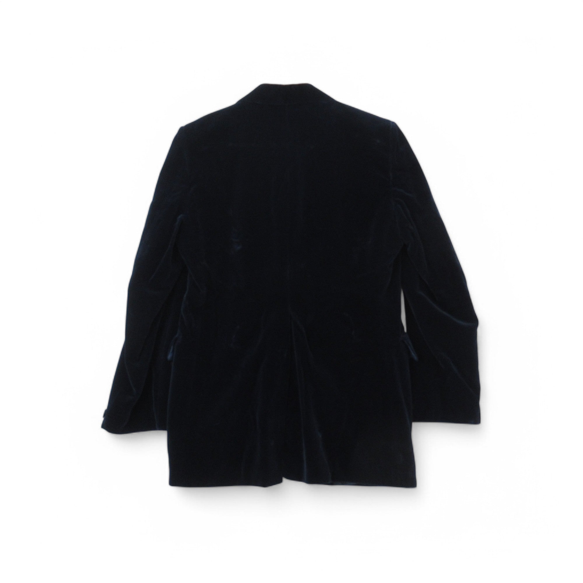 back image for Kingpin John Collier Velvet Vintage Blazer Jacket Navy Medium Menswear | Pre-loved