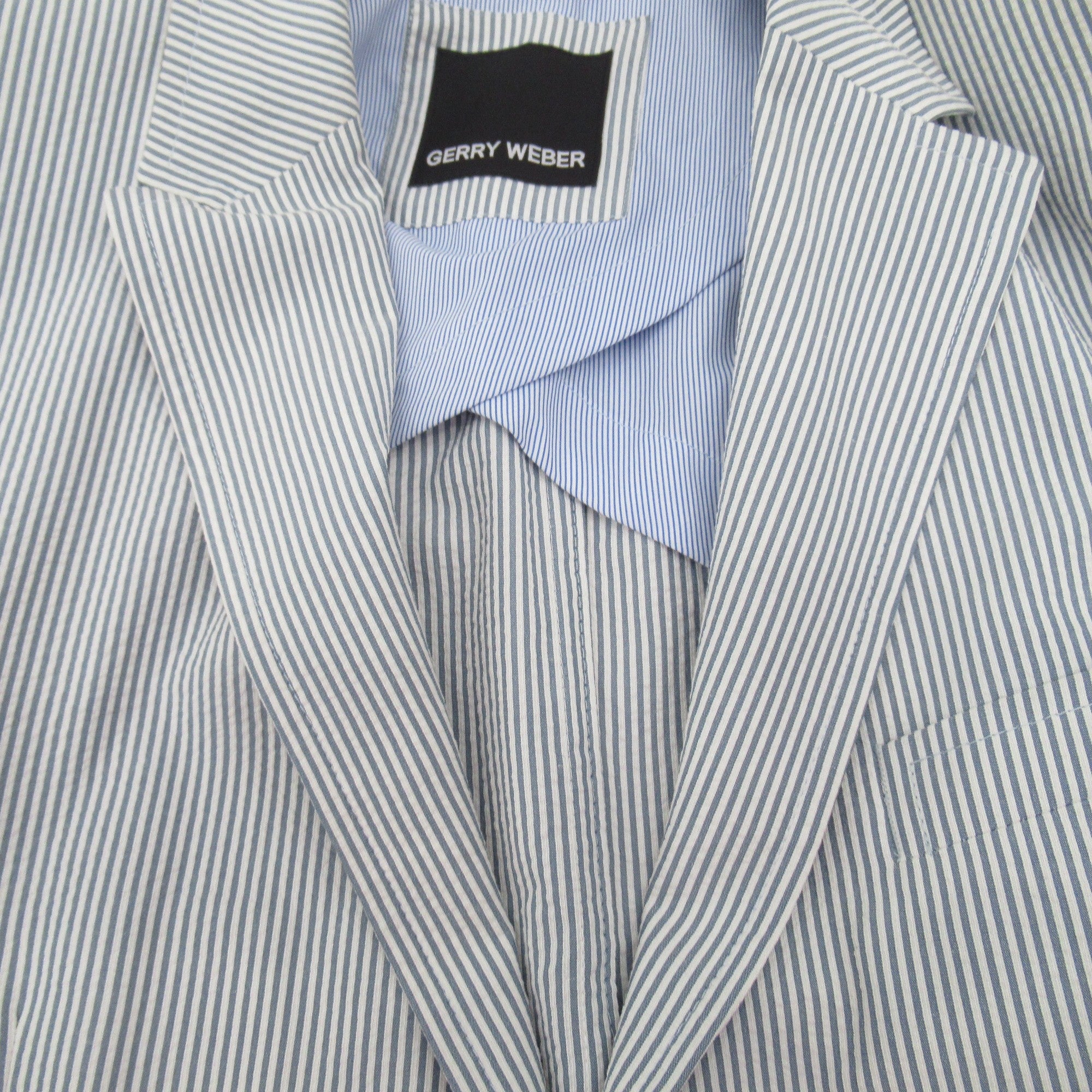 label image for Gerry Weber Pinstripe Blazer Blue White XXL Menswear | Pre-loved