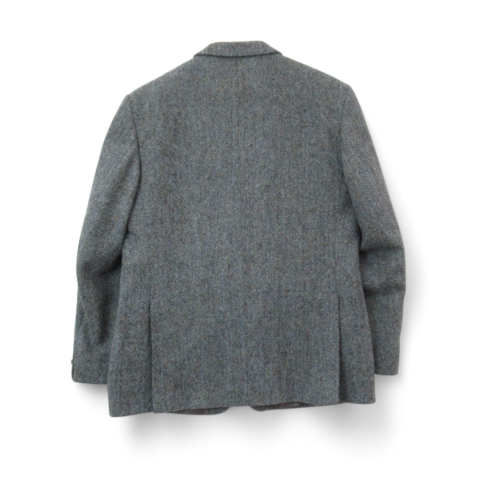 back image for Greenwoods Tweed Blazer Jacket 46 Blue Grey Menswear | Pre-loved