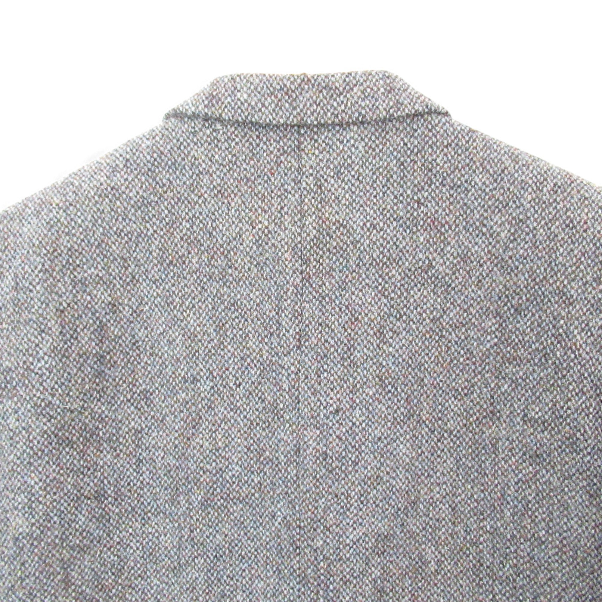 shoulder image for Greenwoods Tweed Blazer Jacket 46 Blue Grey Menswear | Pre-loved
