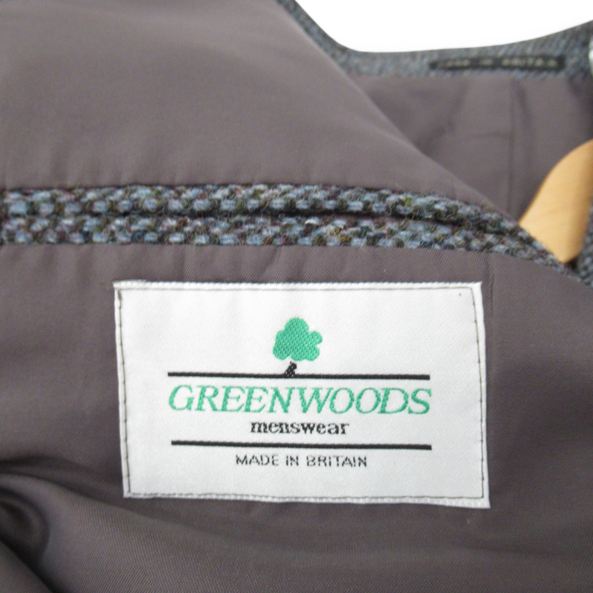label image for Greenwoods Tweed Blazer Jacket 46 Blue Grey Menswear | Pre-loved
