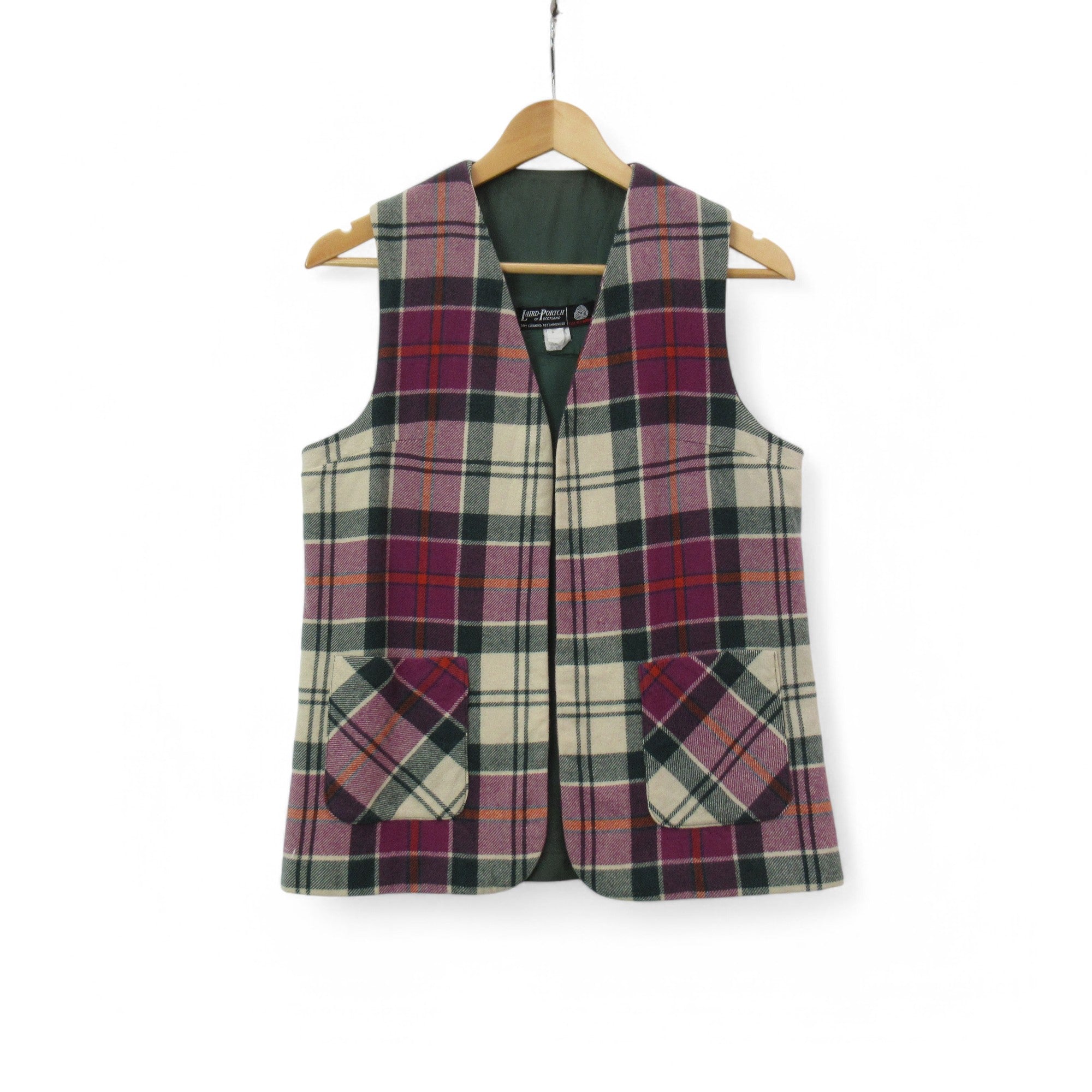 front image for Laird Portch Of Scotland Vintage Wool Waistcoat | Pre-loved