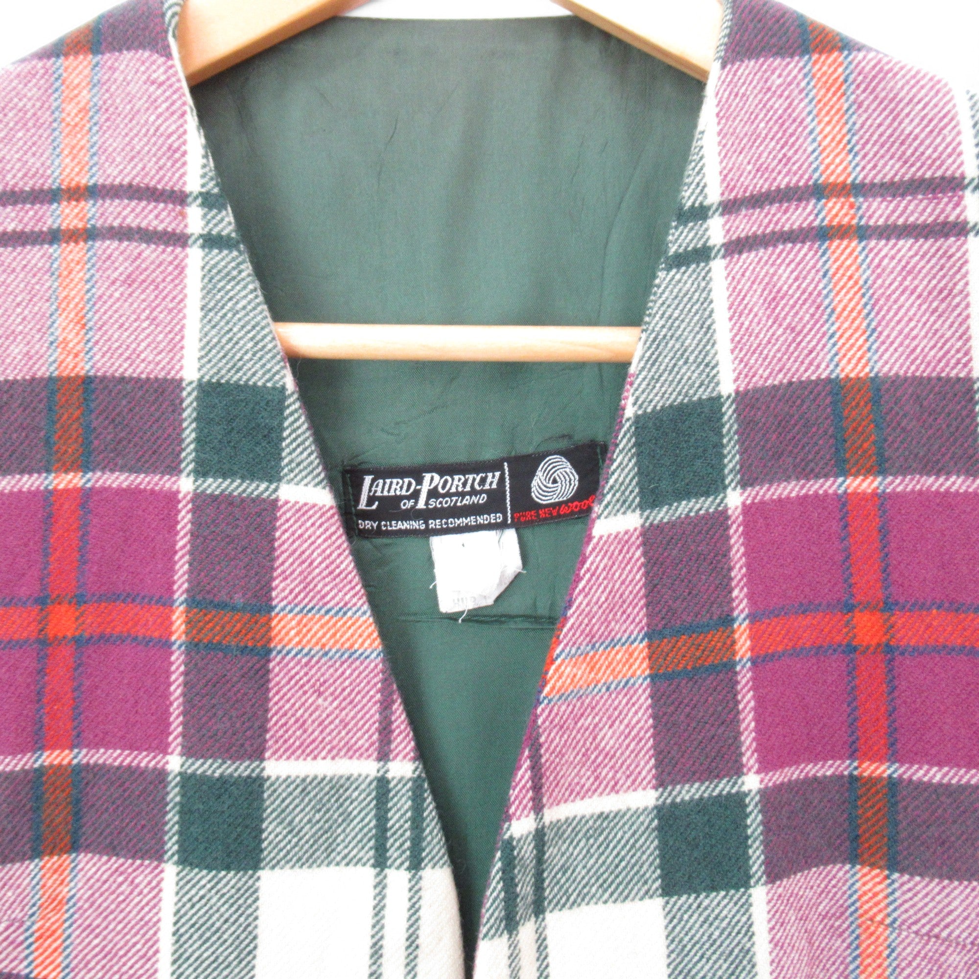 label image for Laird Portch Of Scotland Vintage Wool Waistcoat | Pre-loved