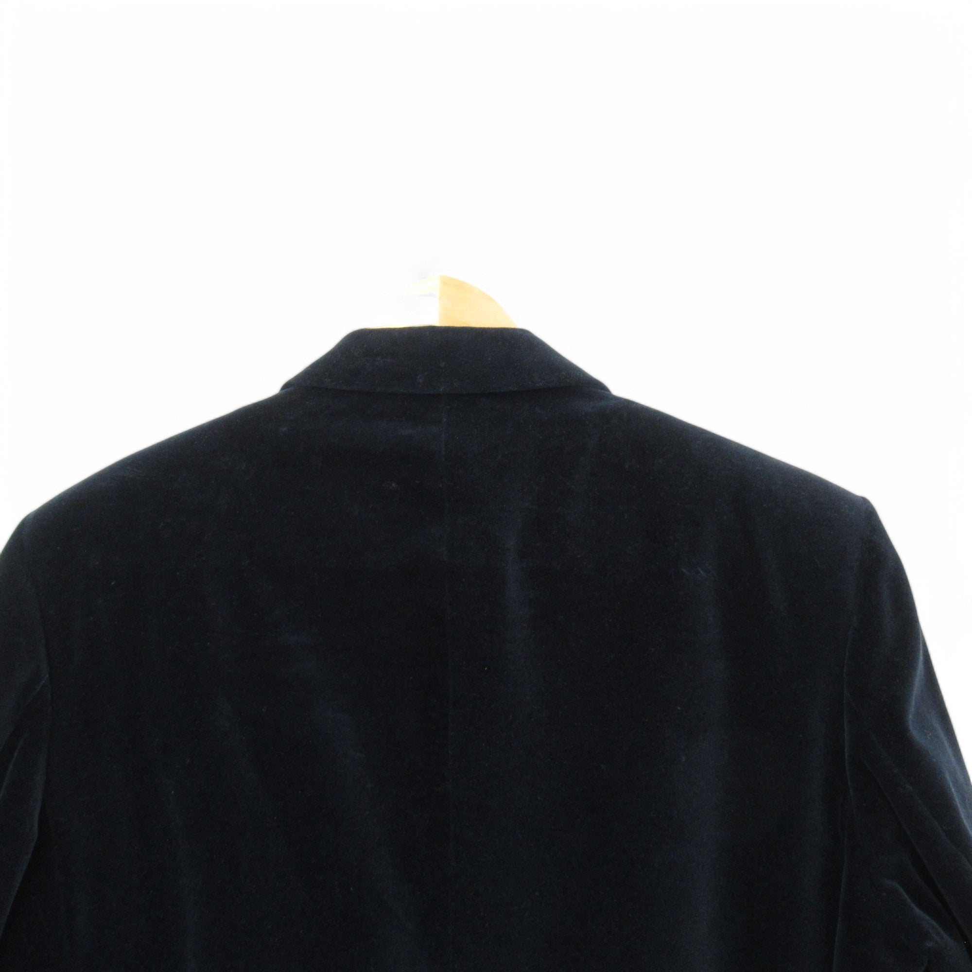 shoulder image for St Michael Vintage Velvet Blazer Navy 41-42 Menswear | Pre-loved