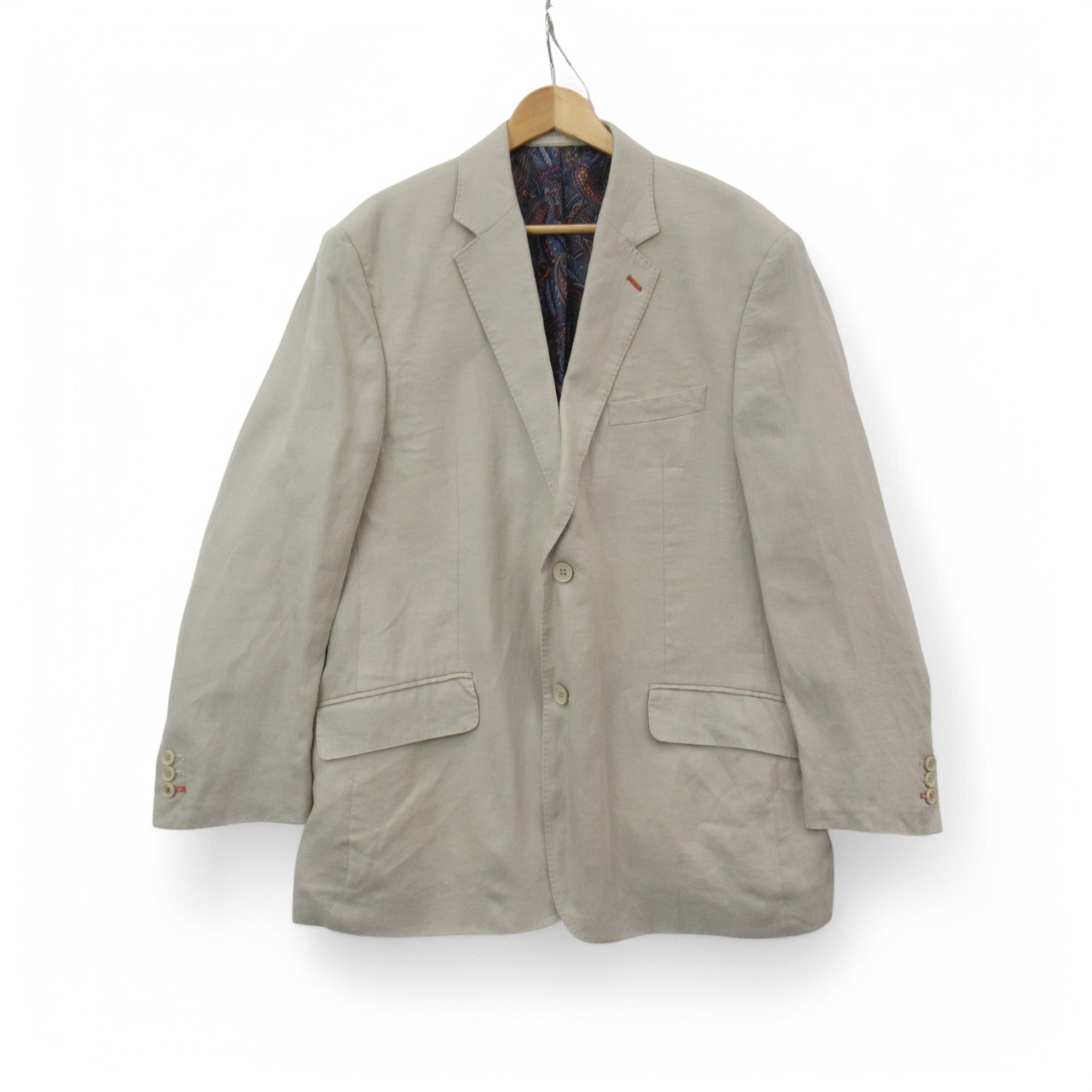 front image for Peter Christian 100% Linen Blazer 42S Beige Menswear | Pre-loved