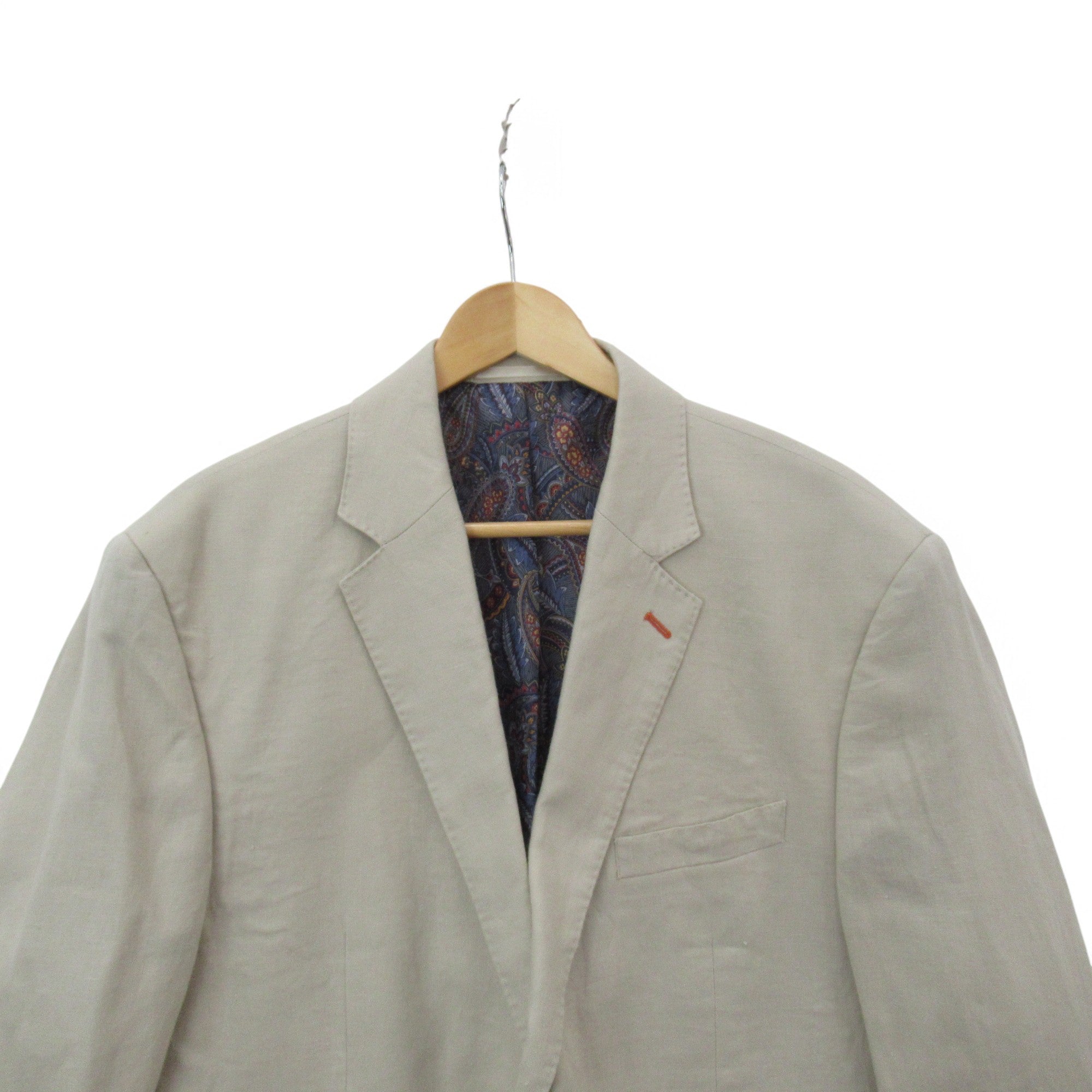 top image for Peter Christian 100% Linen Blazer 42S Beige Menswear | Pre-loved