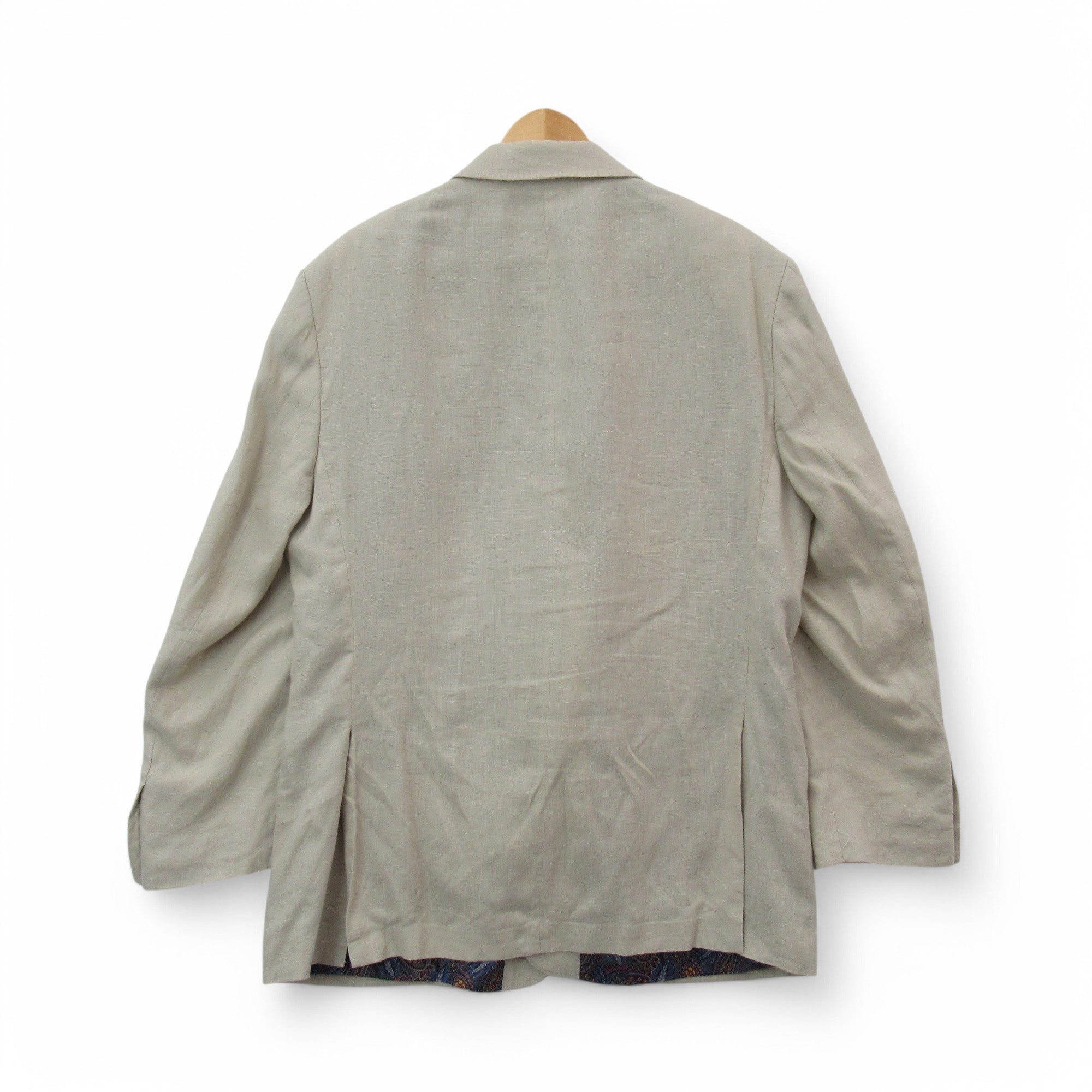 back image for Peter Christian 100% Linen Blazer 42S Beige Menswear | Pre-loved