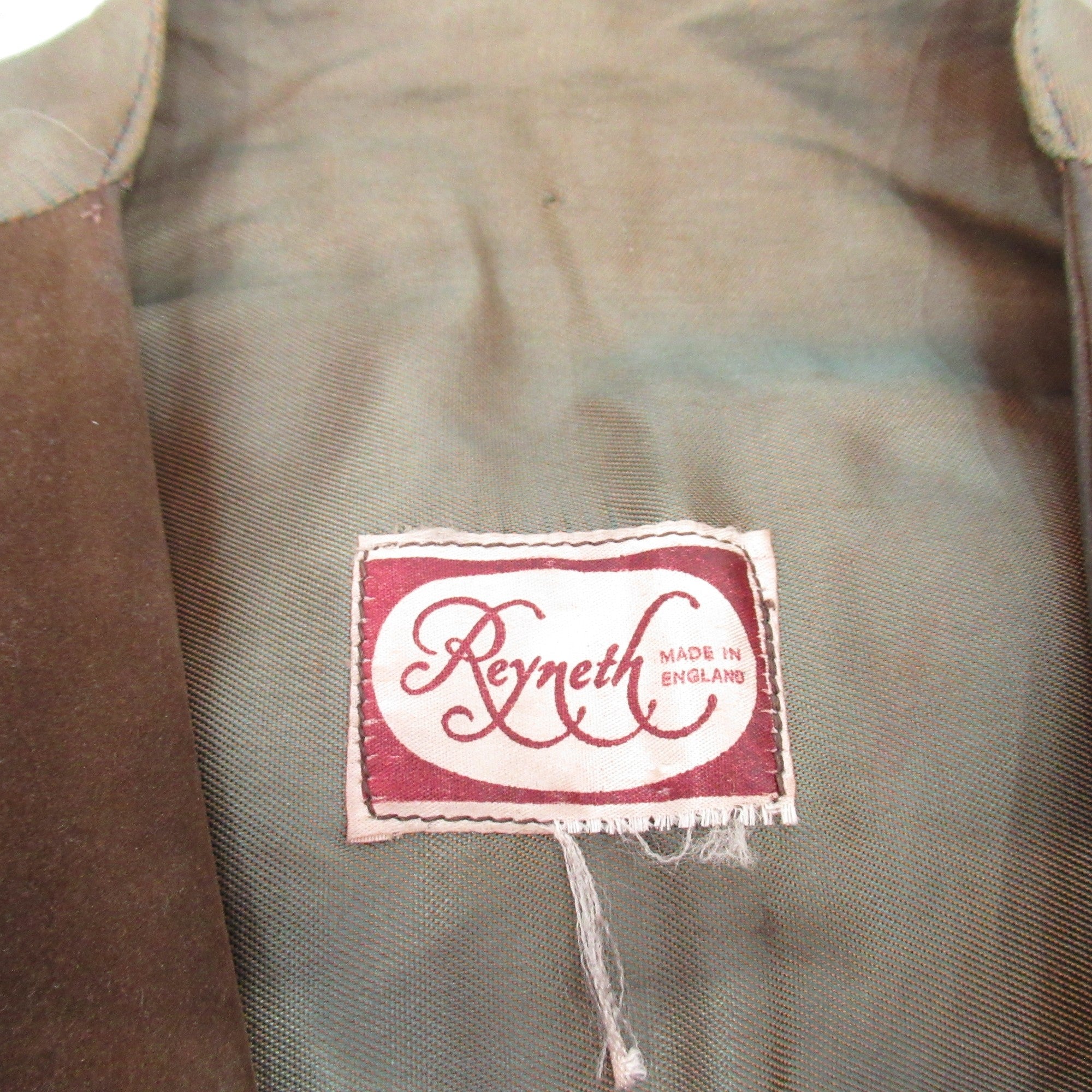 label image for Reyneth Vintage Waistcoat Brown Suede Small Menswear | Pre-loved 
