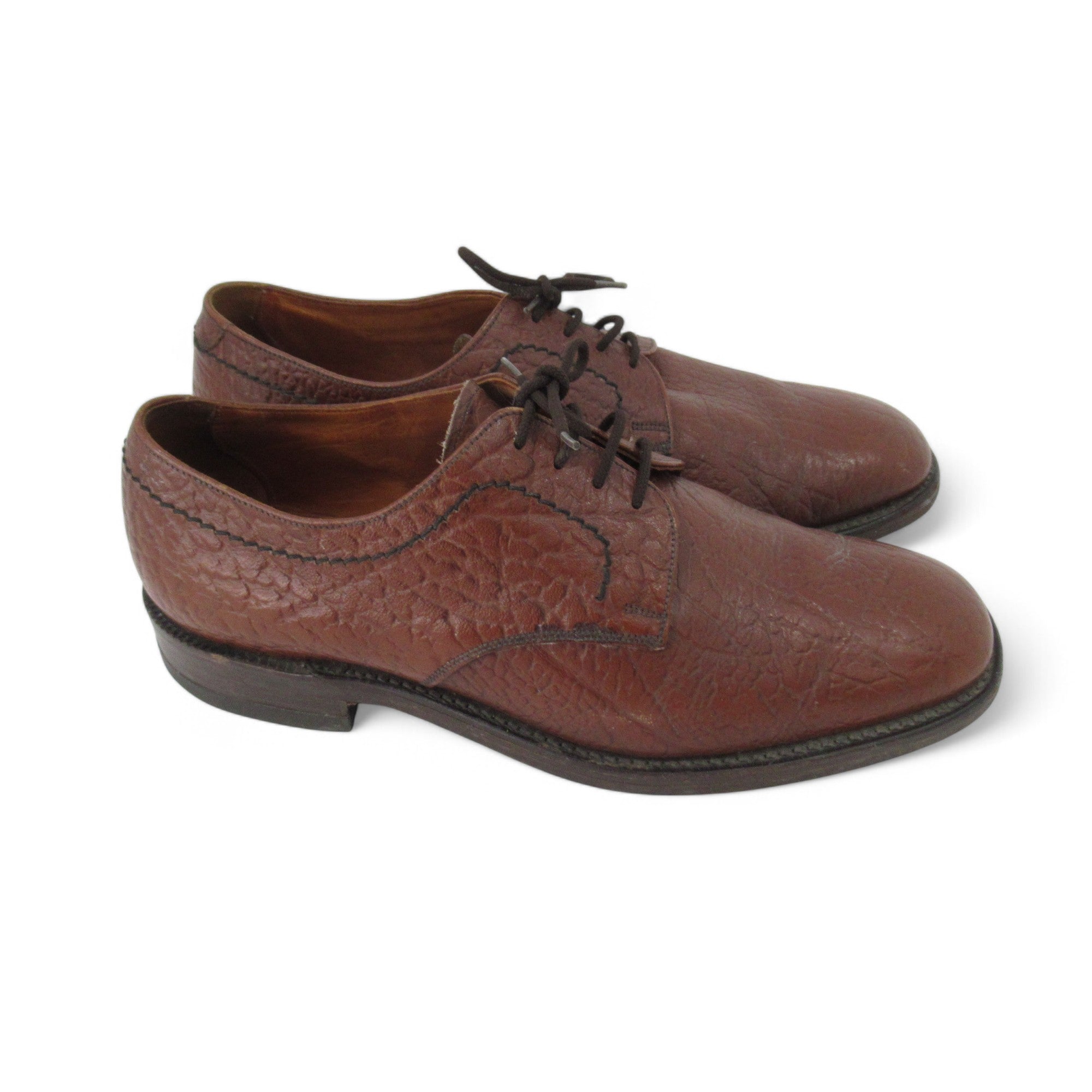 side image for Loake Brogue Leather Shoes UK 8 Brown Menswear | Pre-loved 