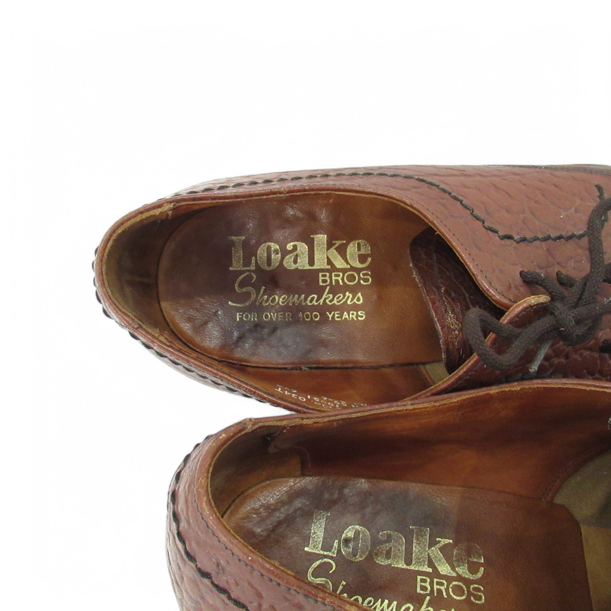 brand image for Loake Brogue Leather Shoes UK 8 Brown Menswear | Pre-loved 