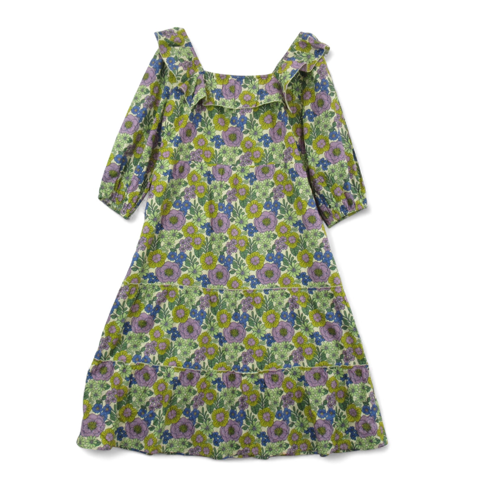 front image for Joanie Clothing Floral Dress Green UK 22 Womenswear | Pre-loved