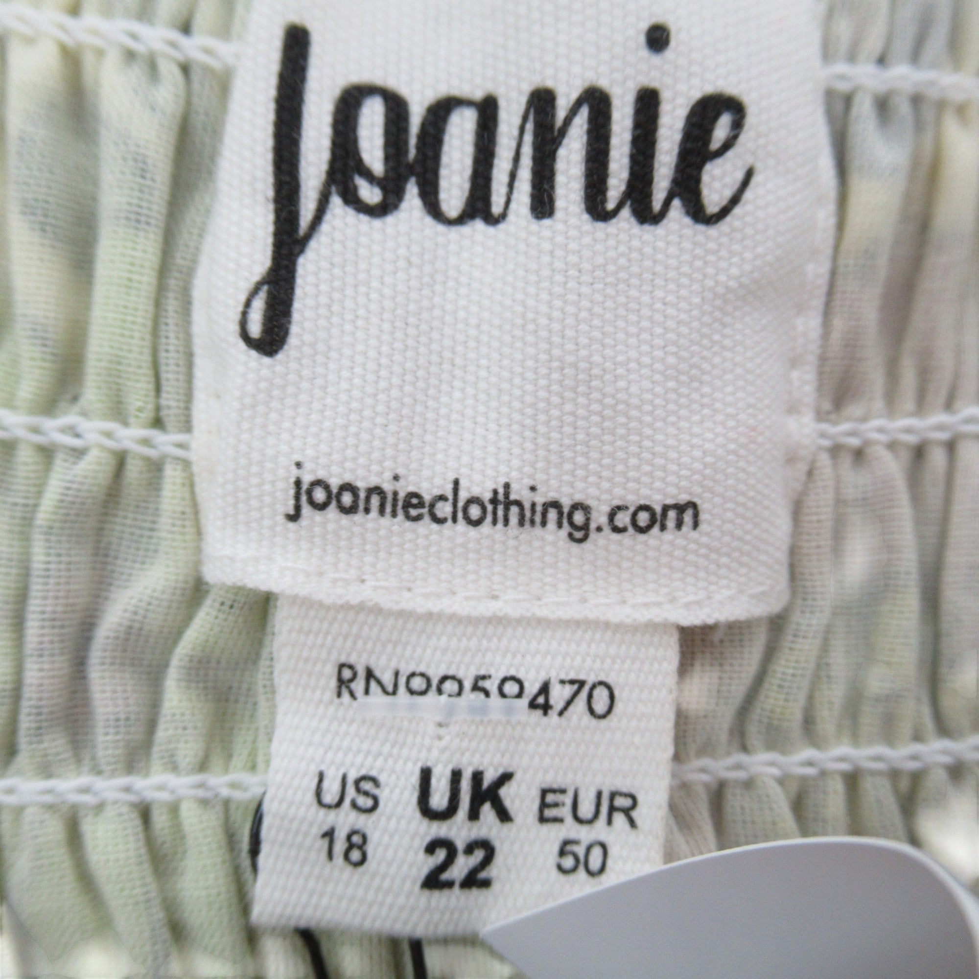 label image for Joanie Clothing Floral Dress Green UK 22 Womenswear | Pre-loved