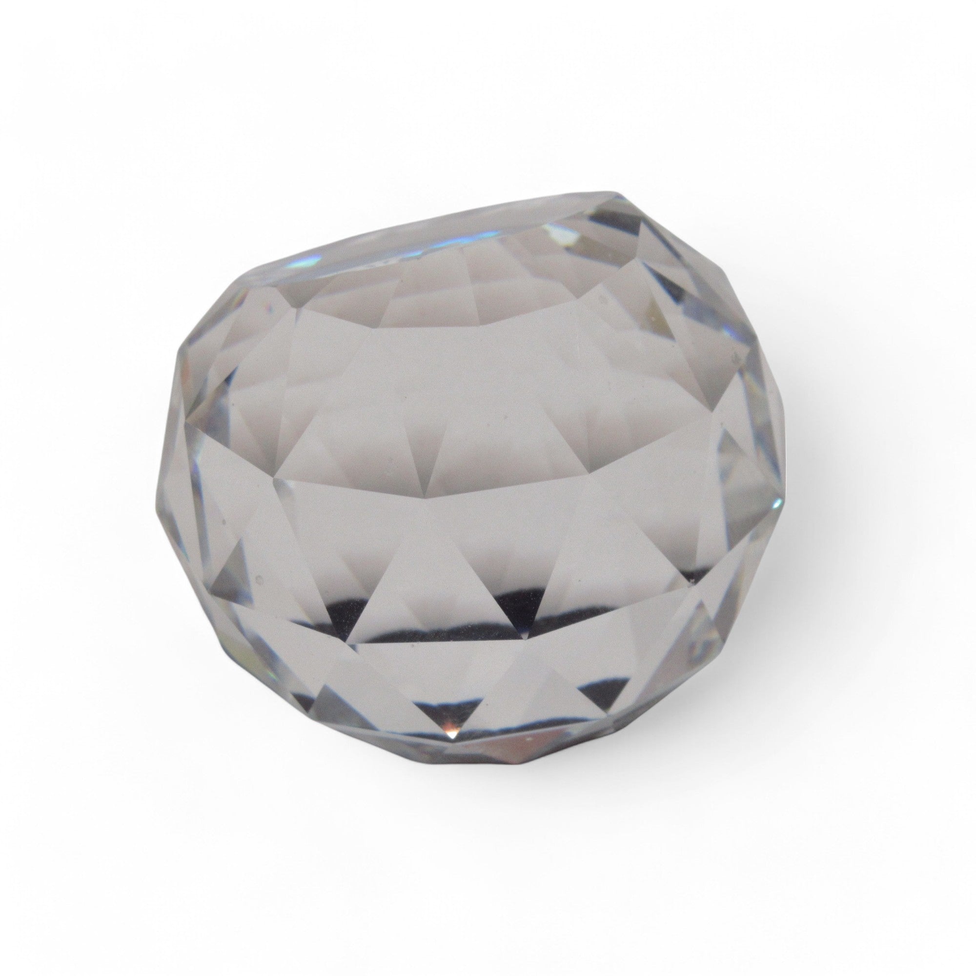 Side image 3 of Swarovski Crystal Libra Scales Paperweight 4cm Clear/Blue