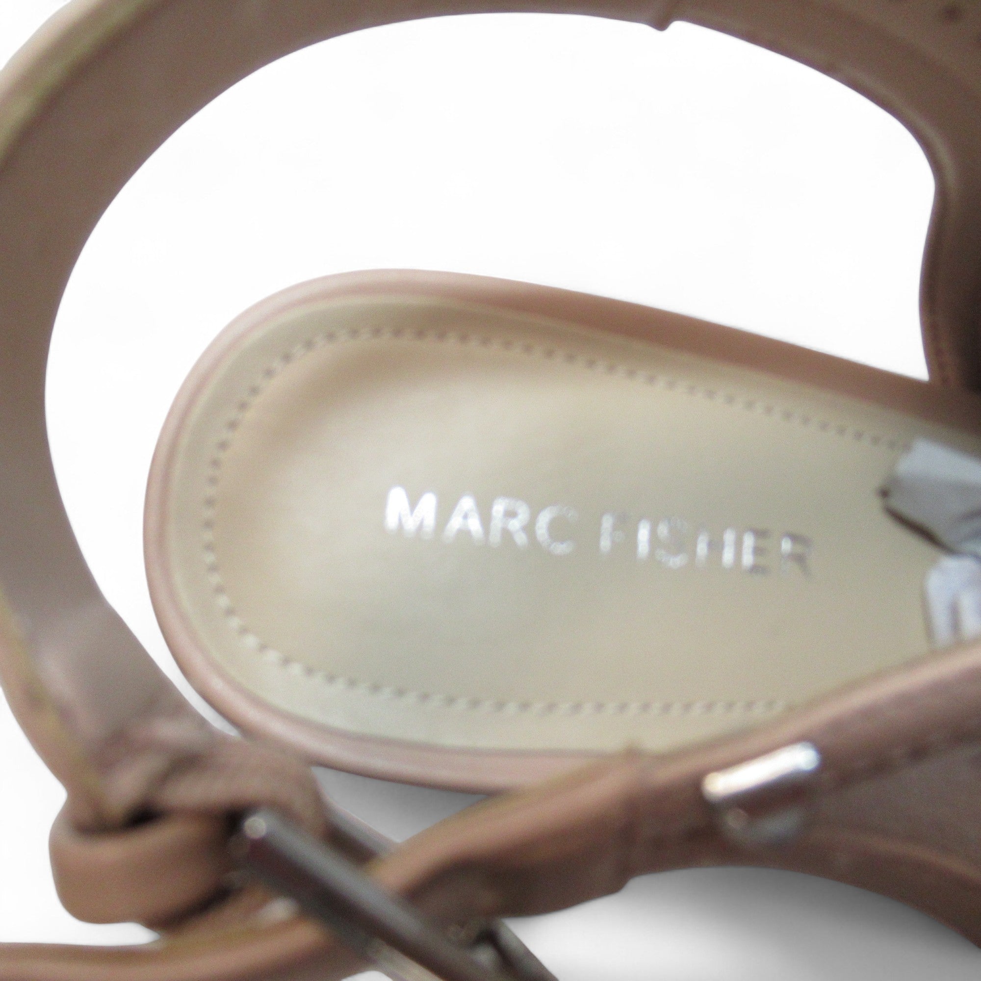 inner sole image for Marc Fisher Block Heel Sandals Pink UK 6.5 Suede Womenswear | Pre-loved