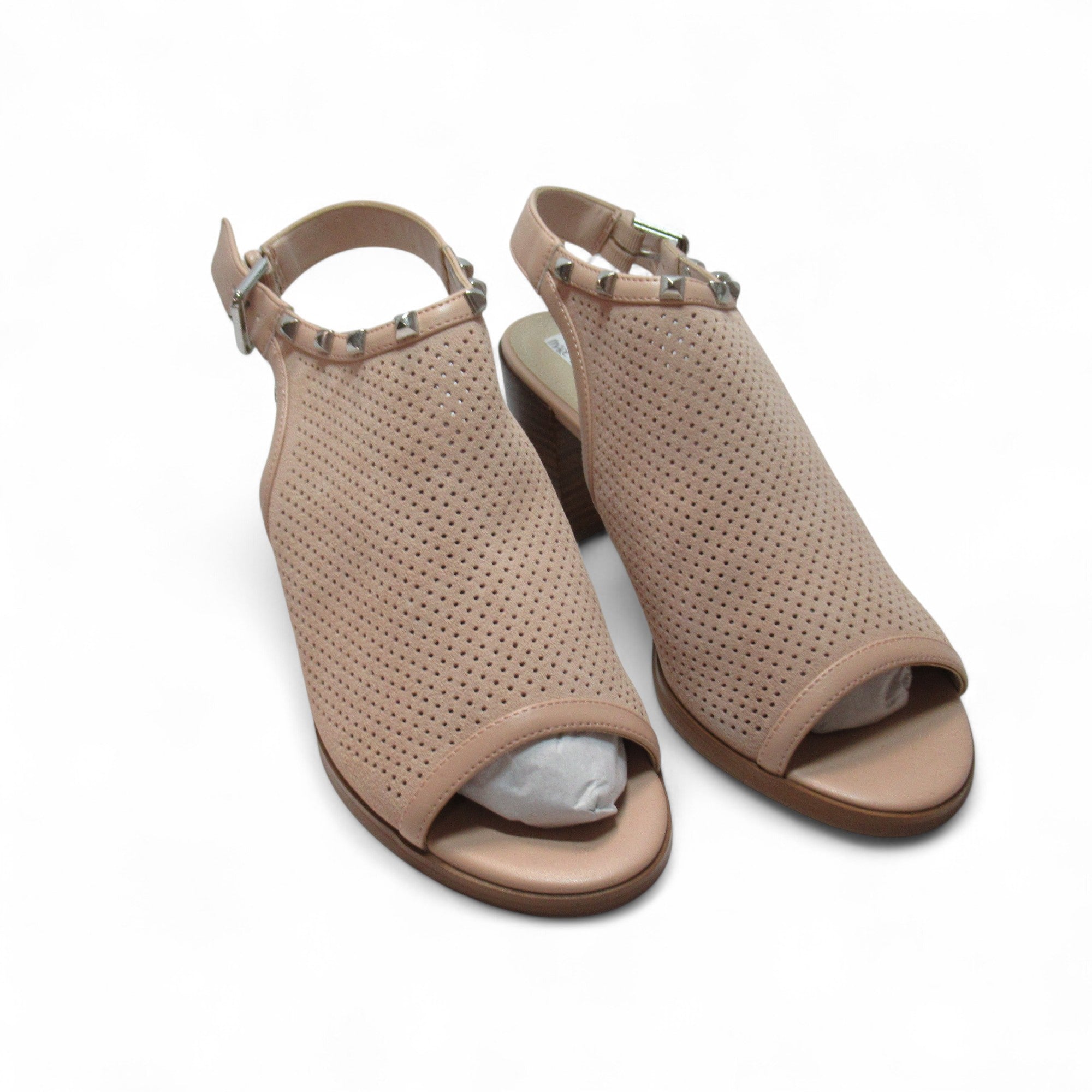 front image for Marc Fisher Block Heel Sandals Pink UK 6.5 Suede Womenswear | Pre-loved