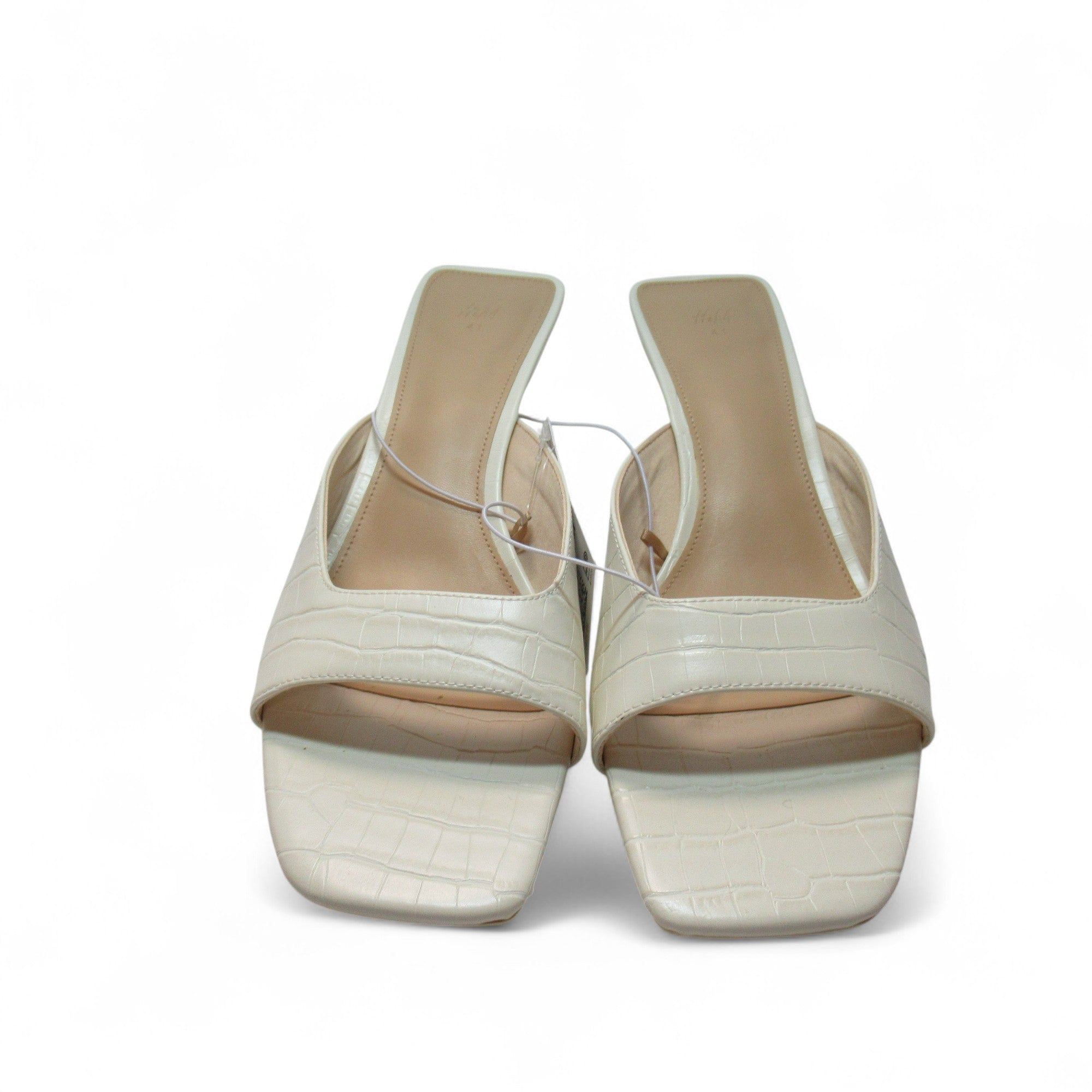 front image for H & M Mules Sandals UK 7 Ivory Womenswear | Pre-loved