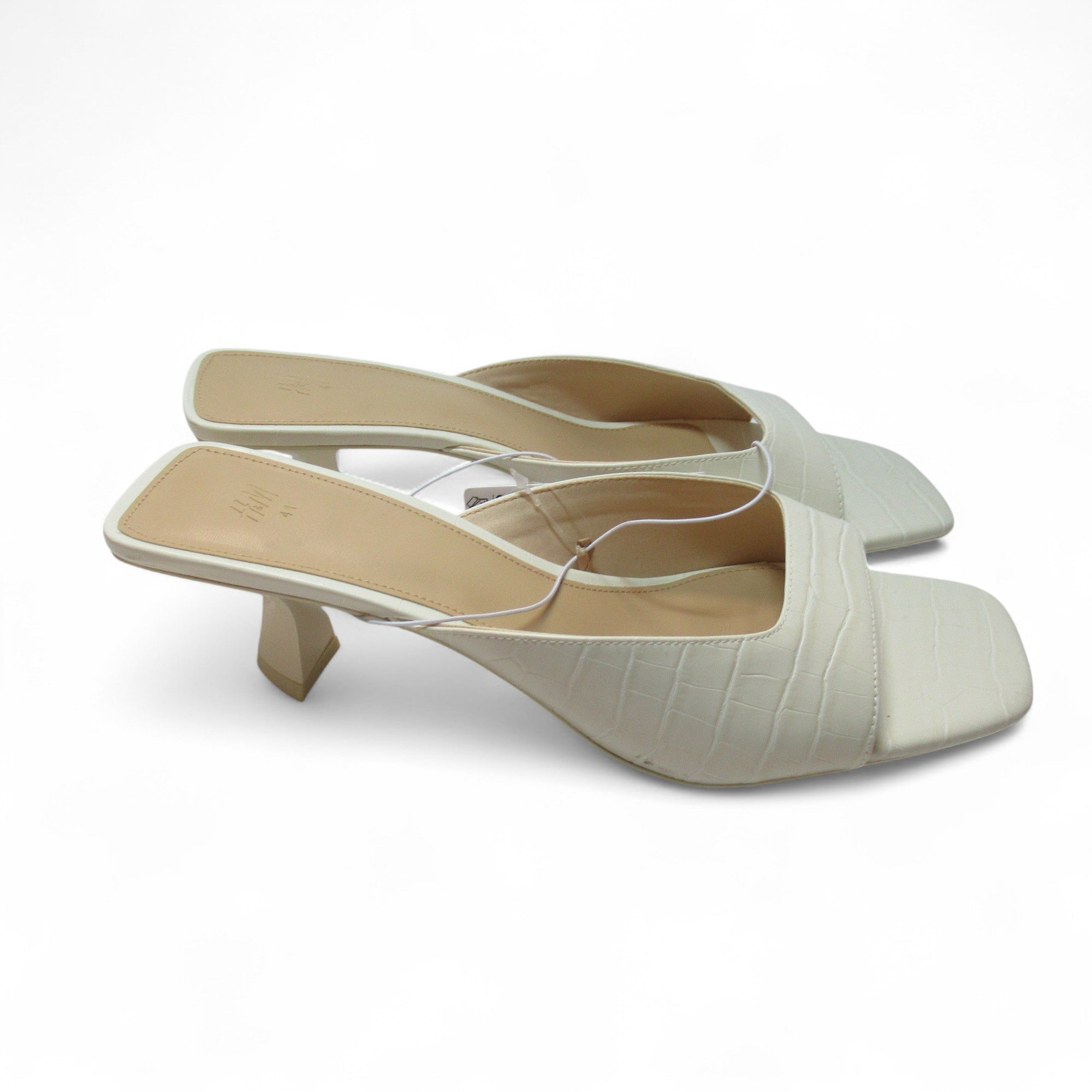 side image for H & M Mules Sandals UK 7 Ivory Womenswear | Pre-loved