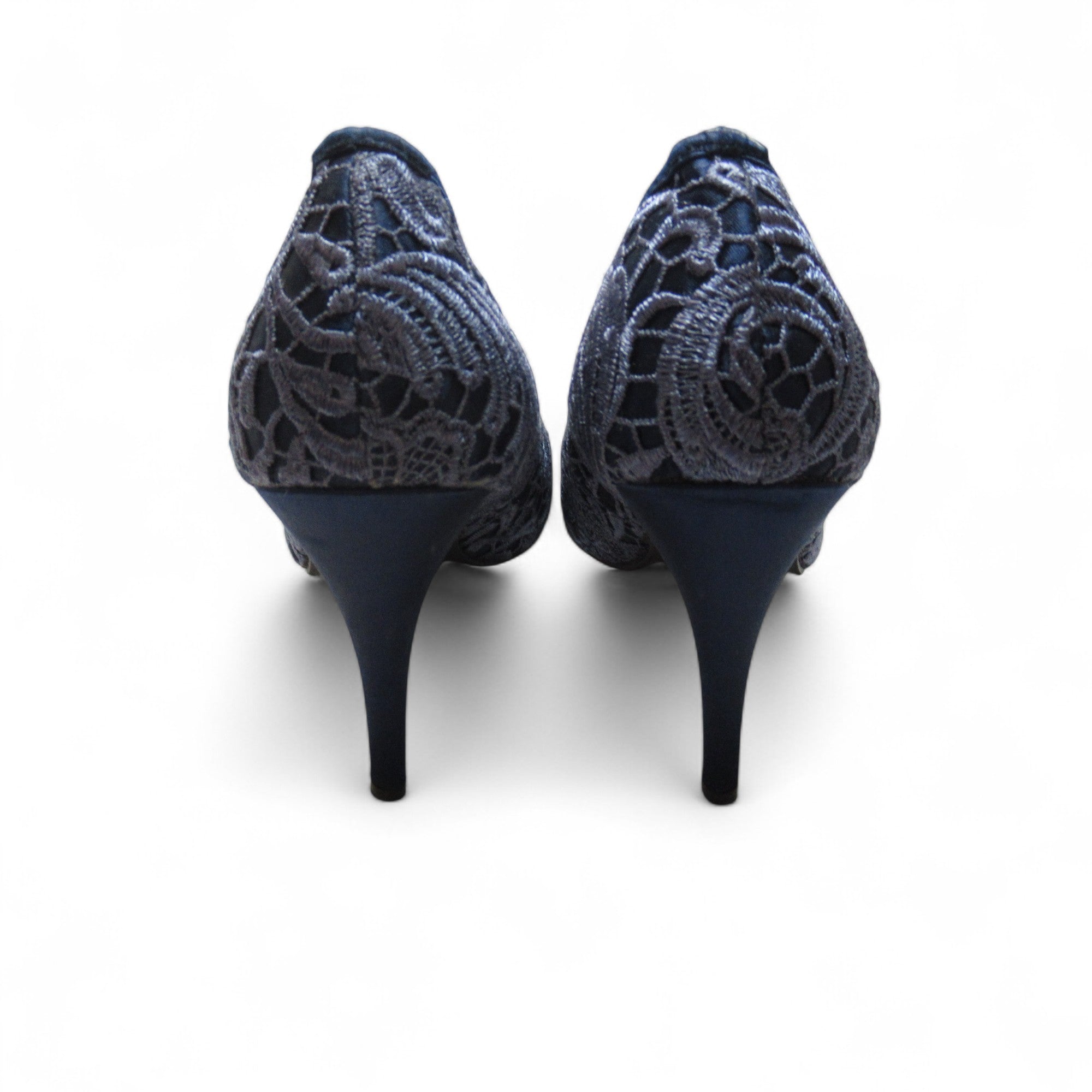 back image for Anne Michelle Court Shoes UK 7 Blue Lace Womenswear | Pre-loved