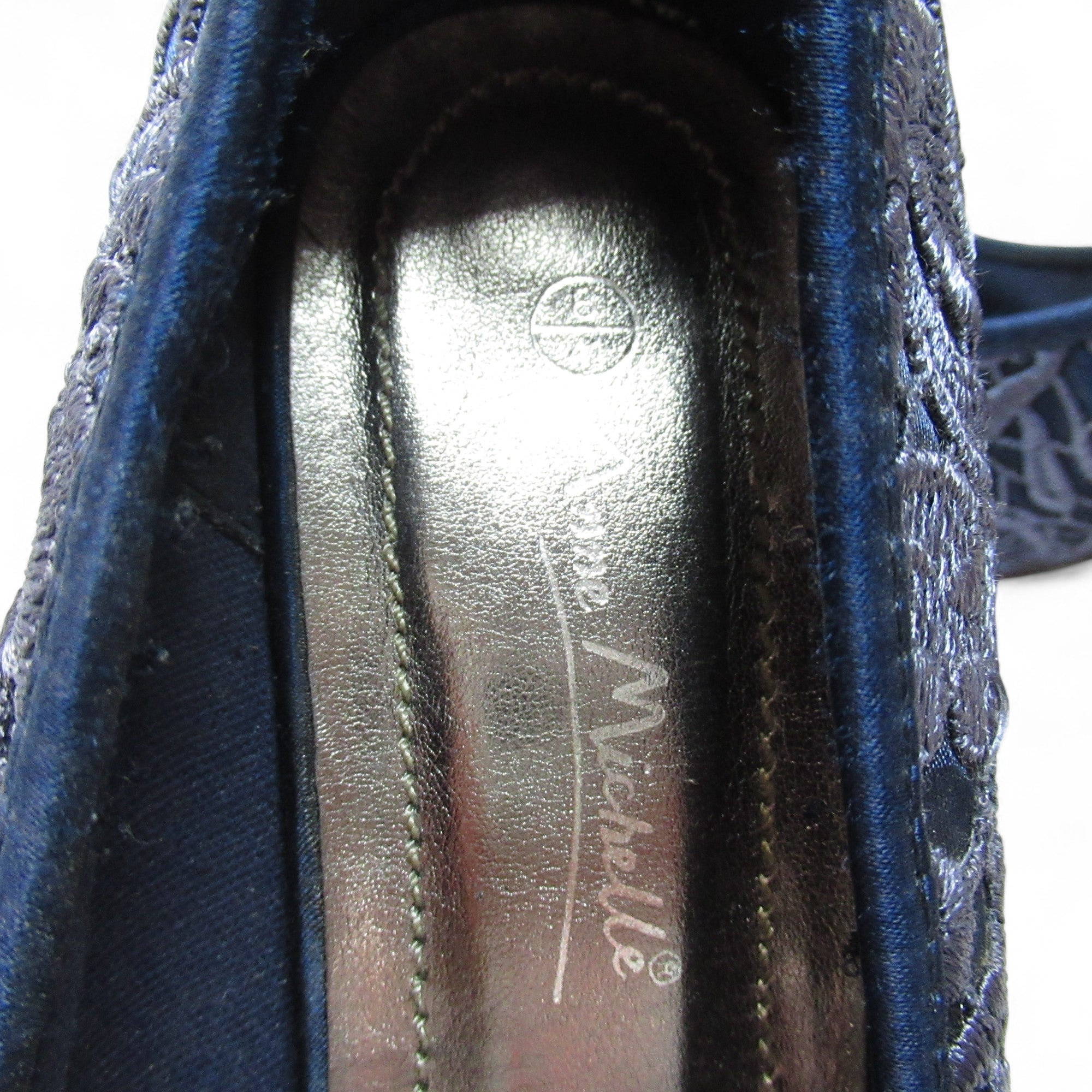 inner sole image for Anne Michelle Court Shoes UK 7 Blue Lace Womenswear | Pre-loved