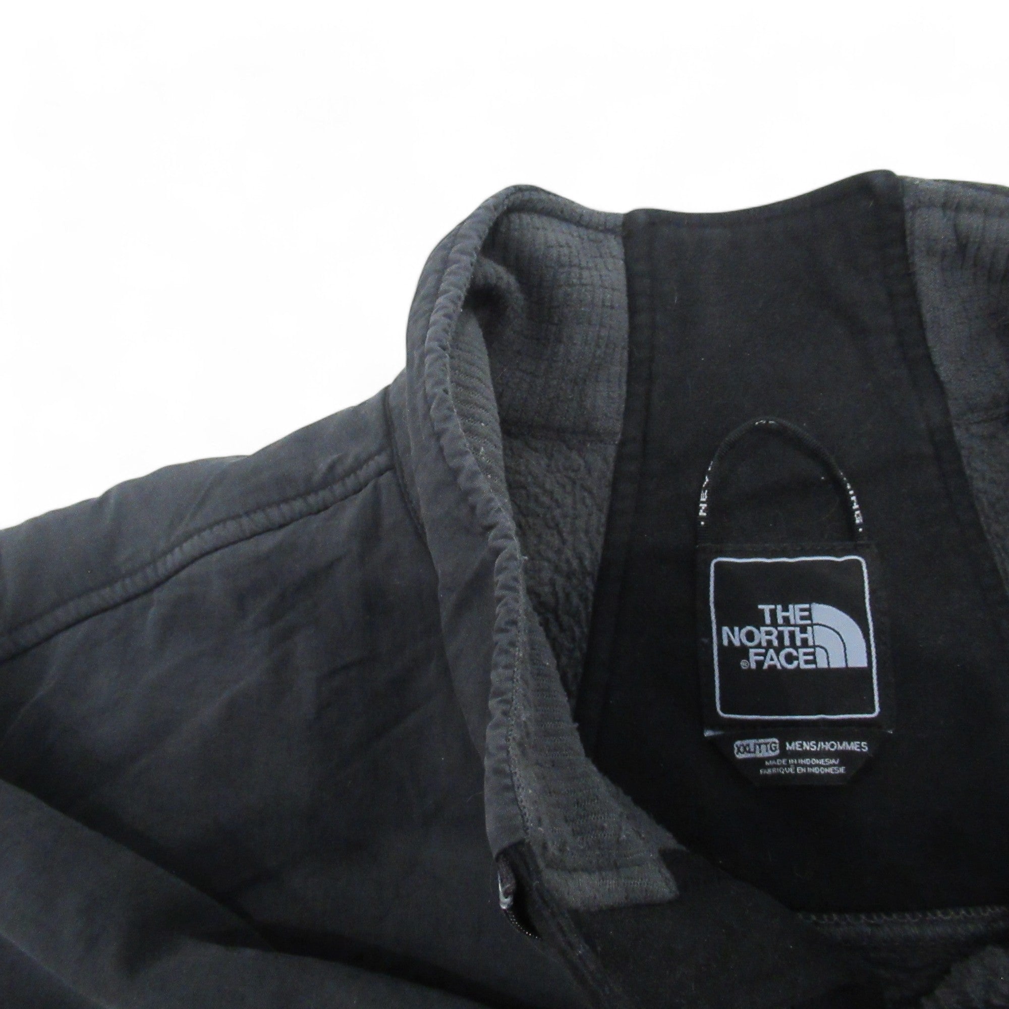 close up image for The North Face XXL Black Grey Fleece Menswear | Preloved 