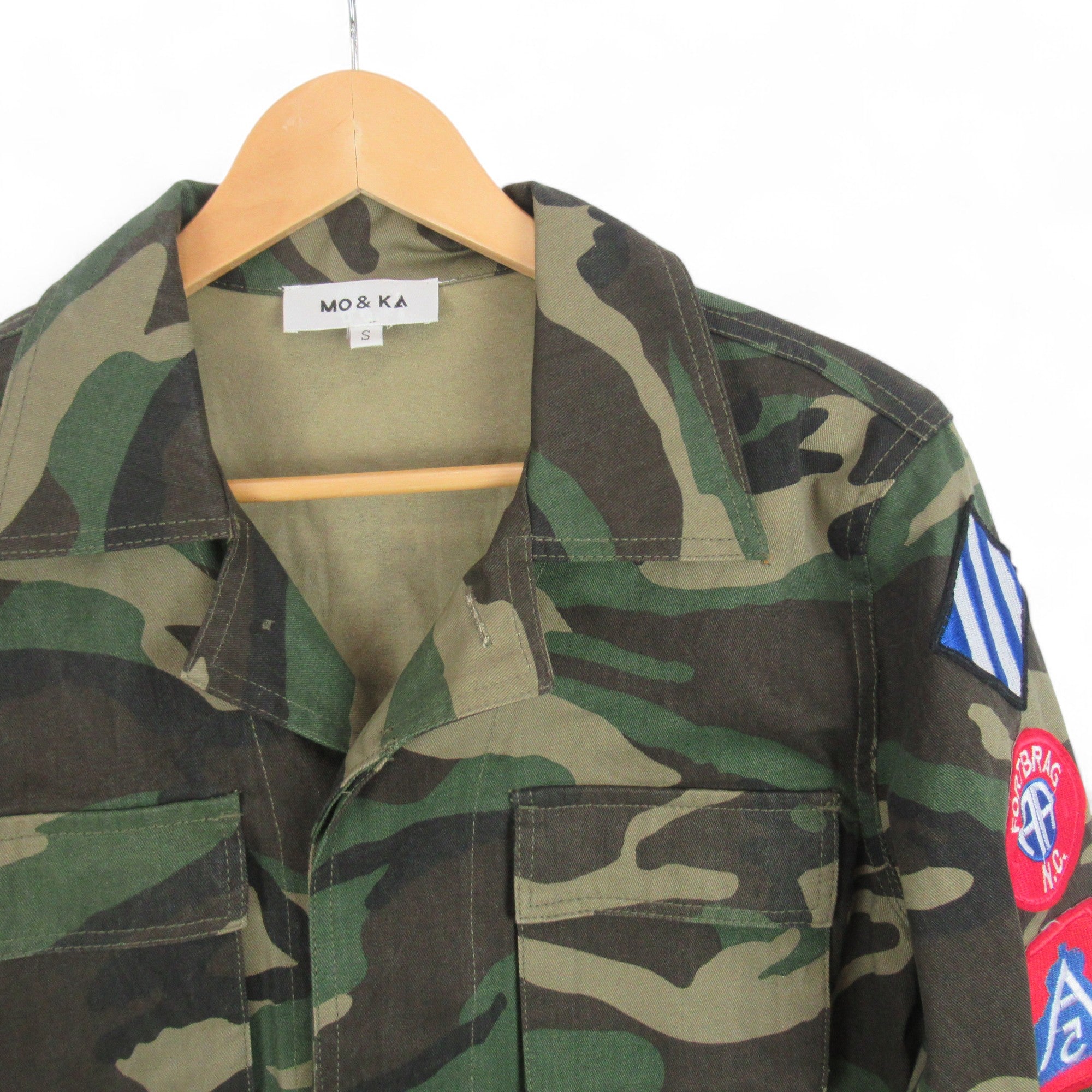 top image for MO & KA Small Camoflauge Cotton Jacket Menswear | Preloved