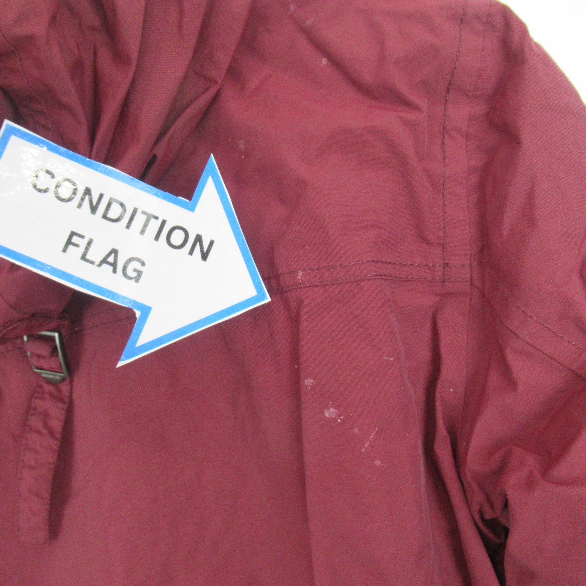 condition image for Napapijri Small Red 1/4 Zip Hooded Jacket Menswear | Preloved 