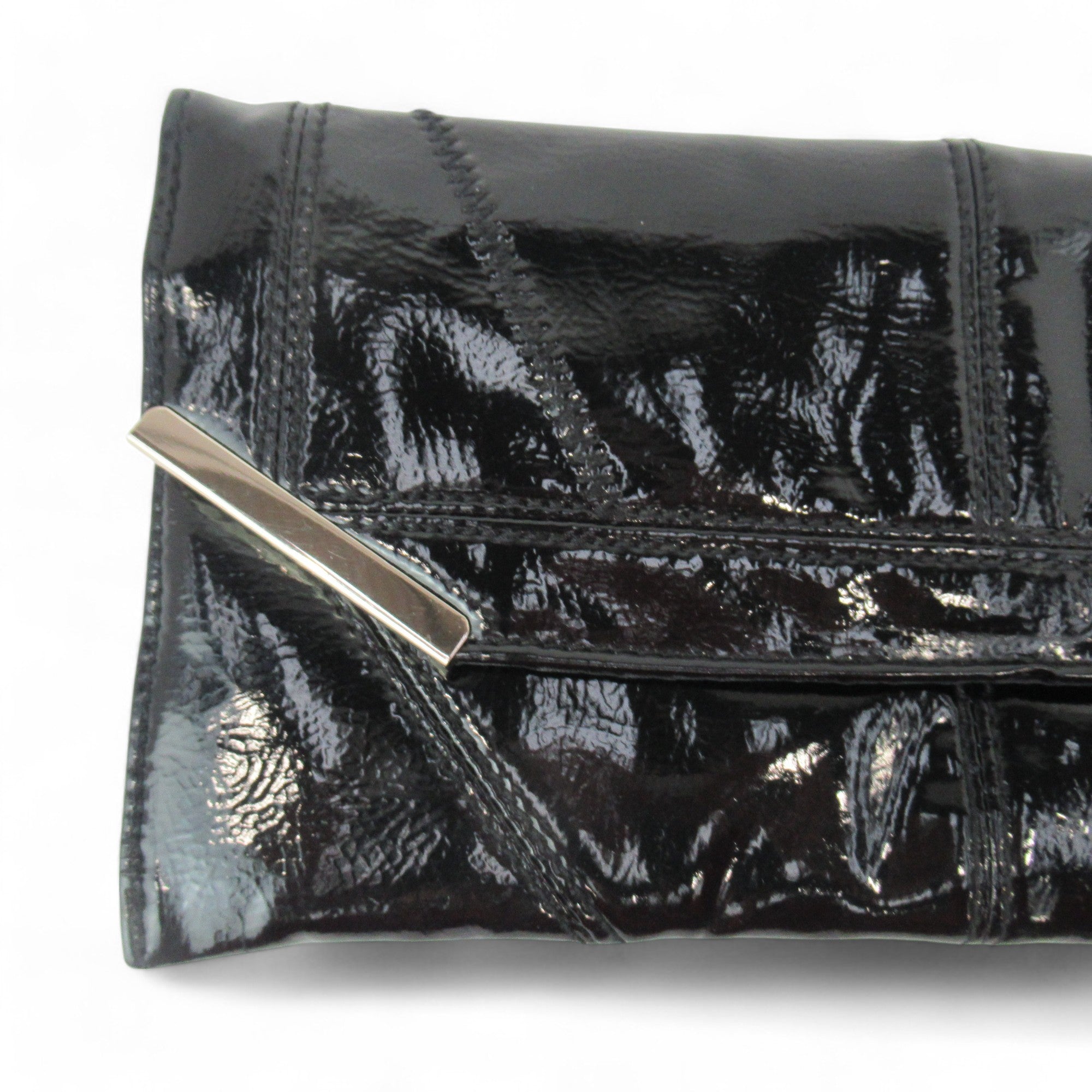 close up image for New Look Black Small Clutch Bag PVC Womenswear | Preloved