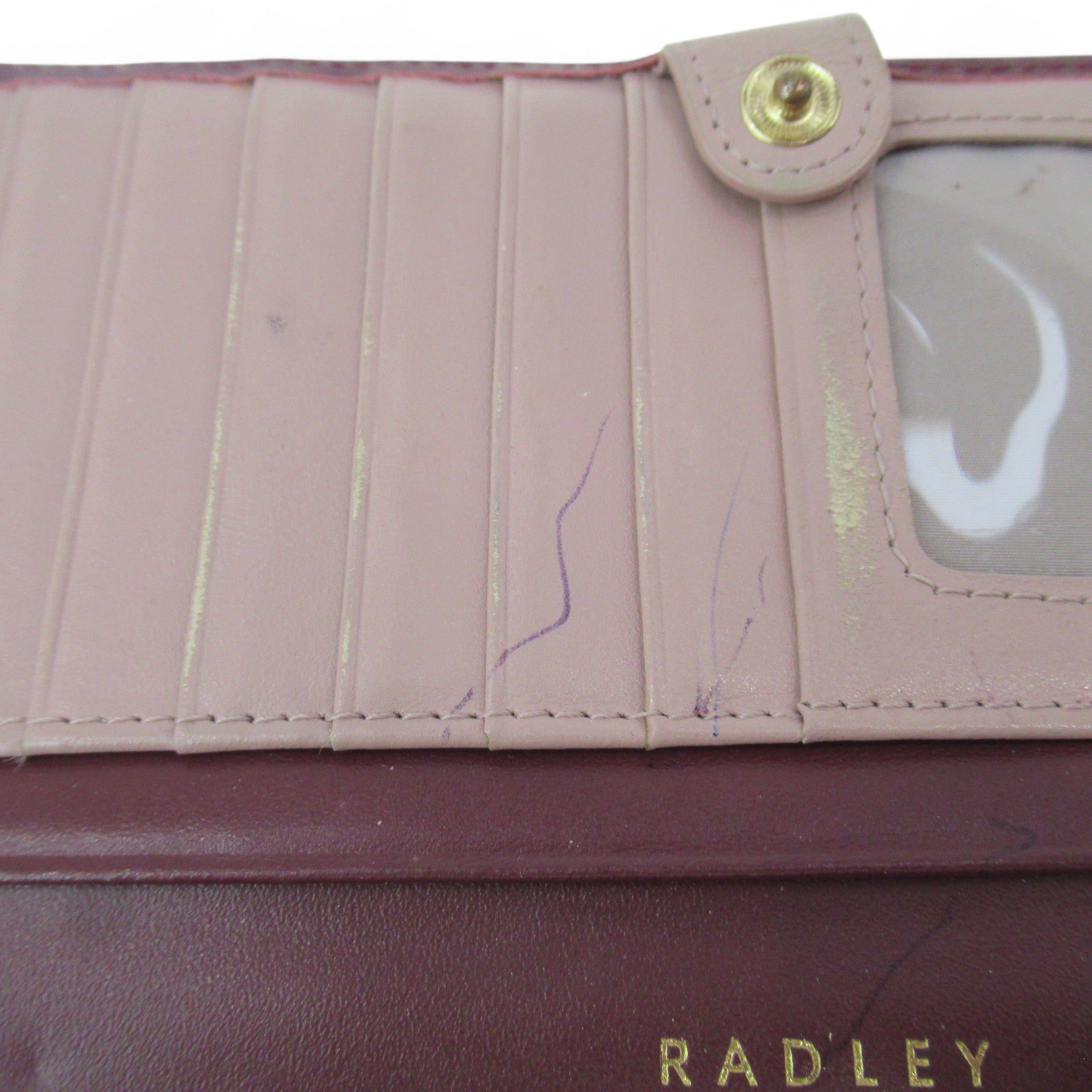 condition image for Radley Wild At Heart Purse Burgundy Folding Womenswear | Preloved