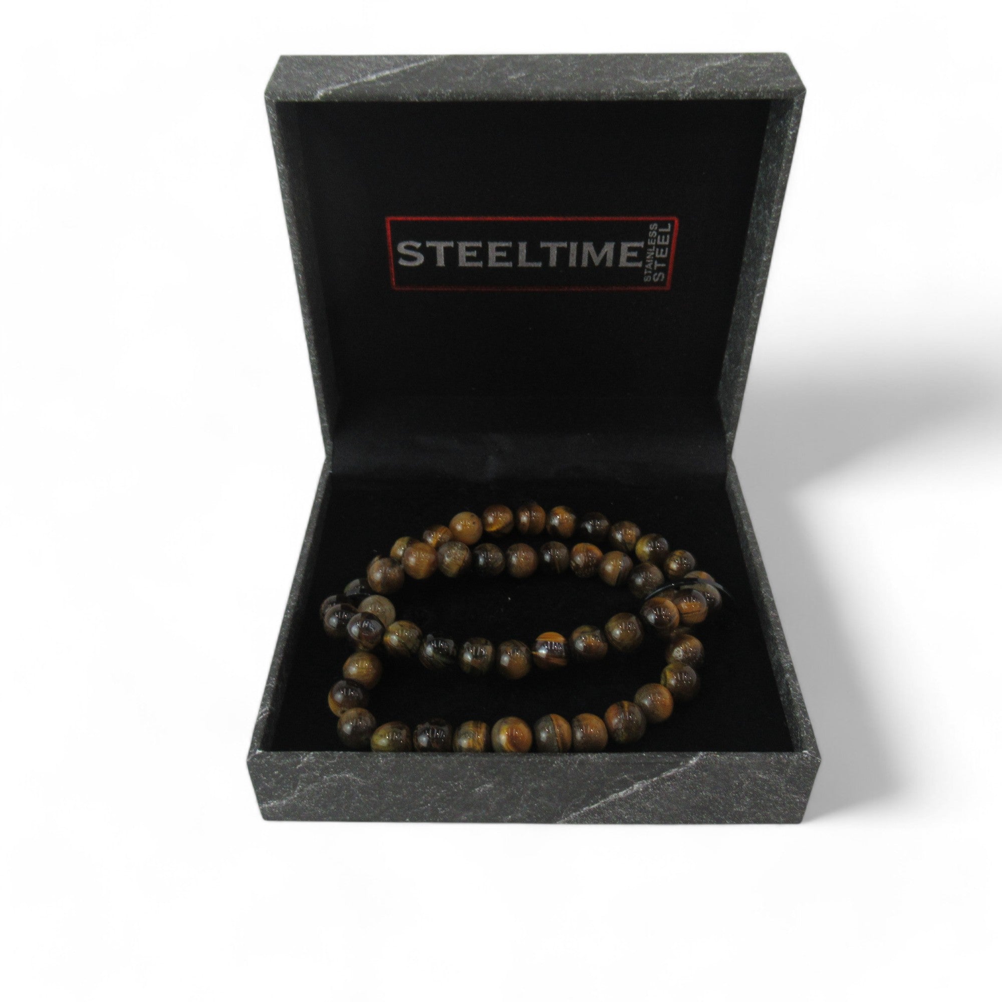 front image for Steel Time Beaded Bracelet Elasticated Womenswear | Preloved 