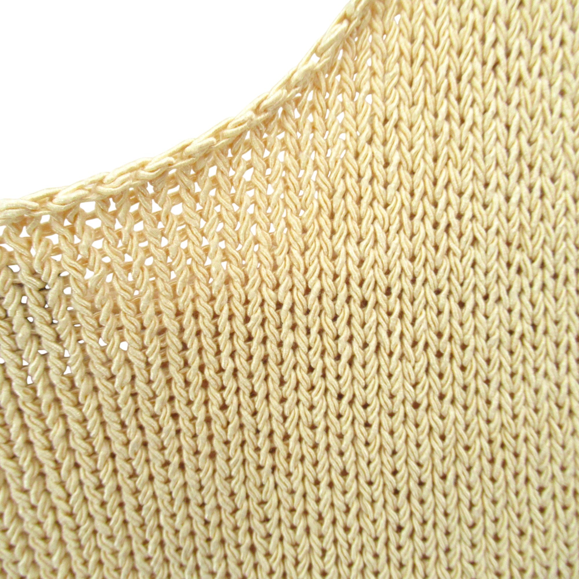 close up image for Theory Crochet Sleeveless Top Medium Gold Womenswear | Pre-loved