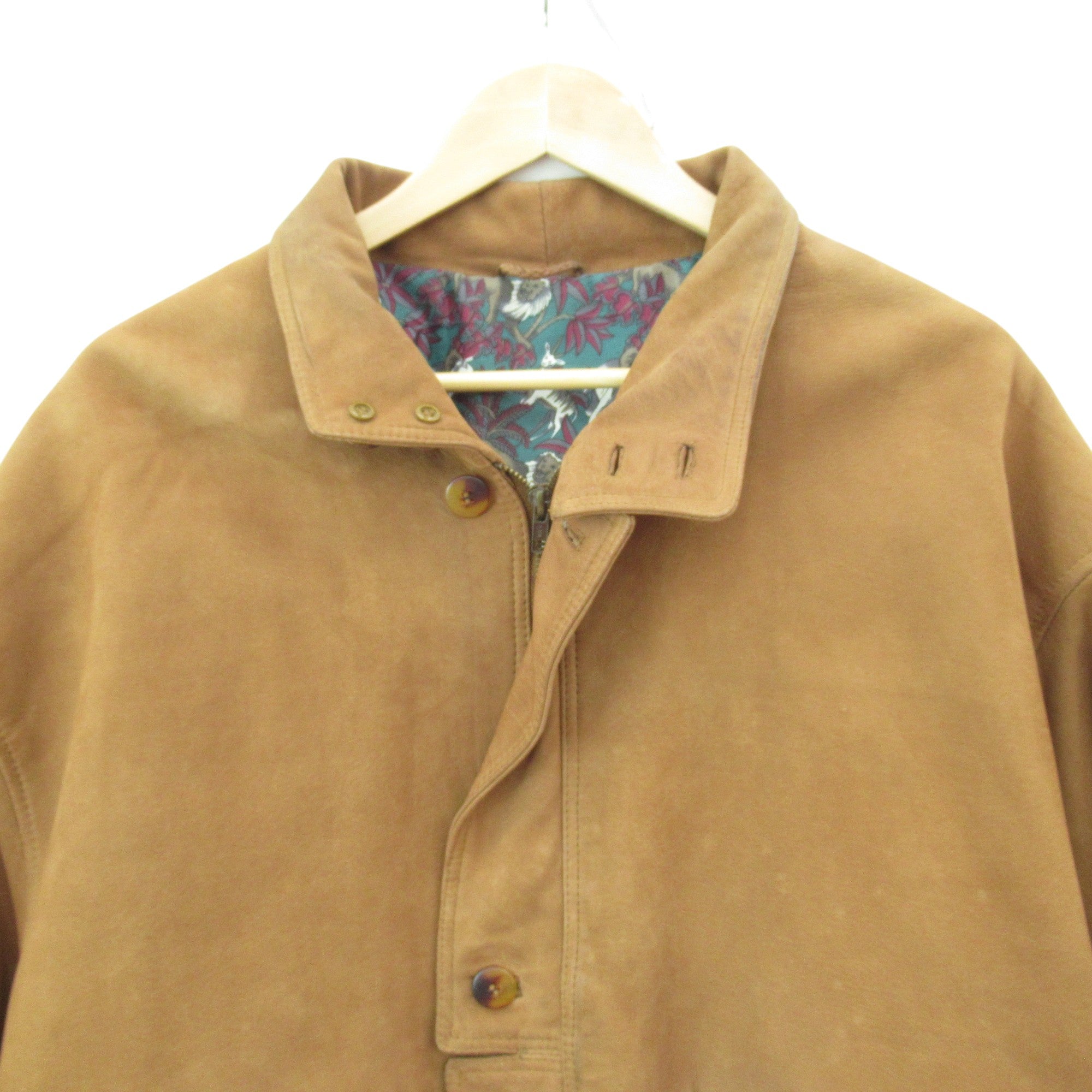 front image for Sterling Vintage Suede Coat Camel XL Menswear| Pre-loved