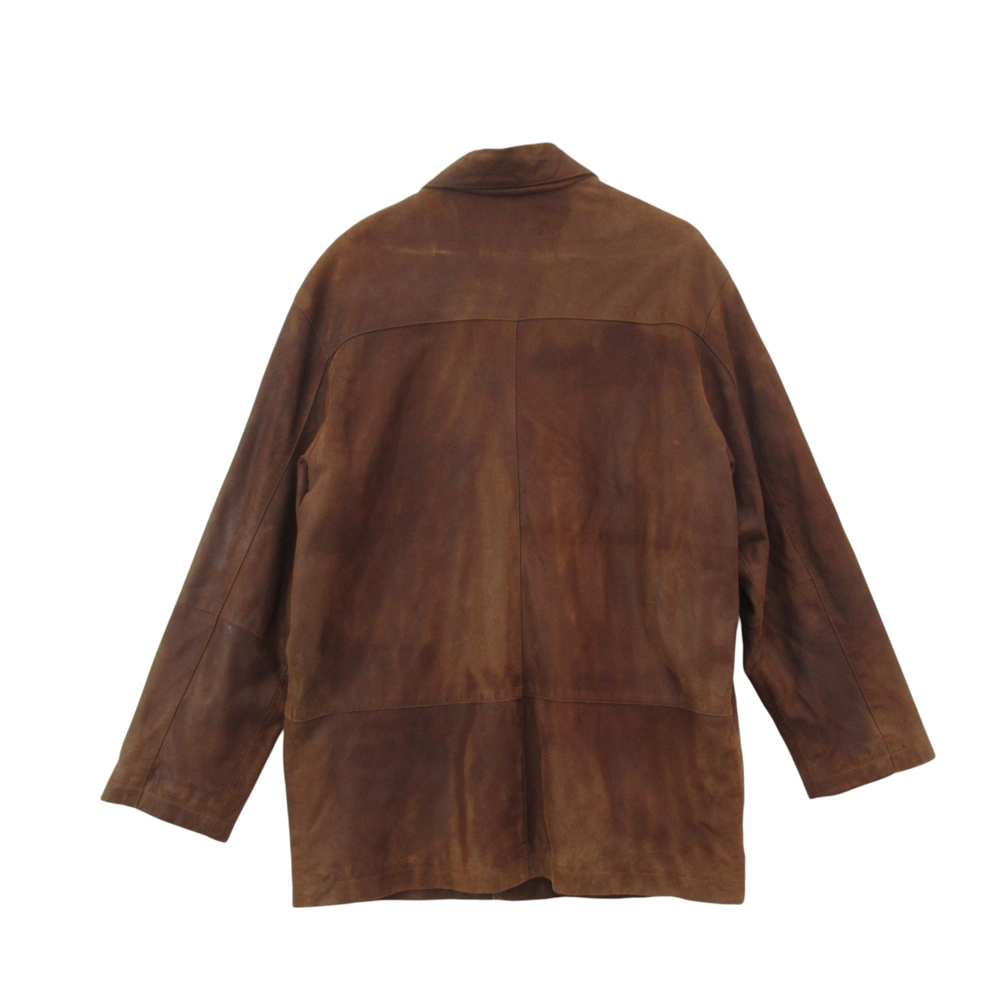 back image for Guise Suede Jacket Small Brown Vintage Menswear | Pre-loved