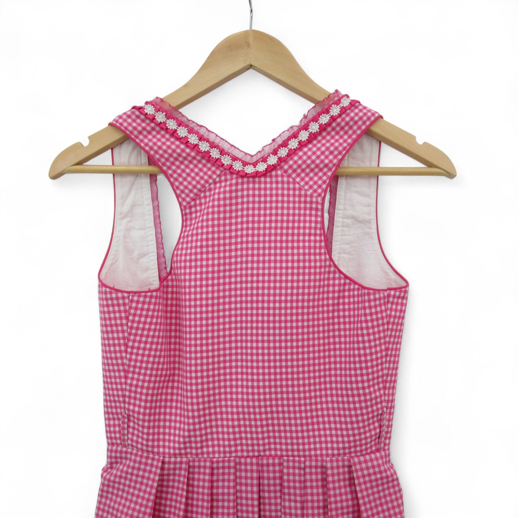 back image for Original Steindl Gingham Vintage Dress Pink Small Womenswear | Pre-loved