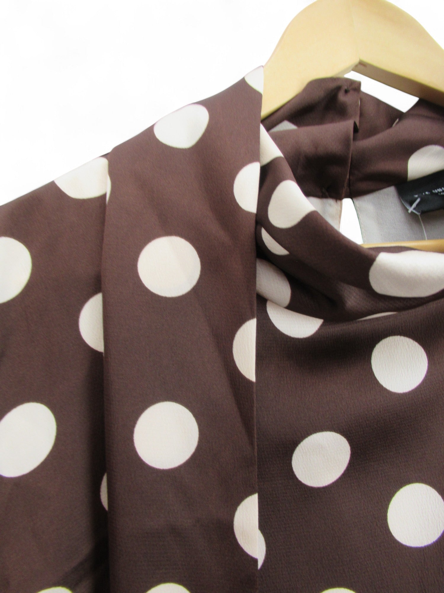 close up image for Live Unlimited Spotty Dress Brown UK 24 Womenswear | Pre-loved