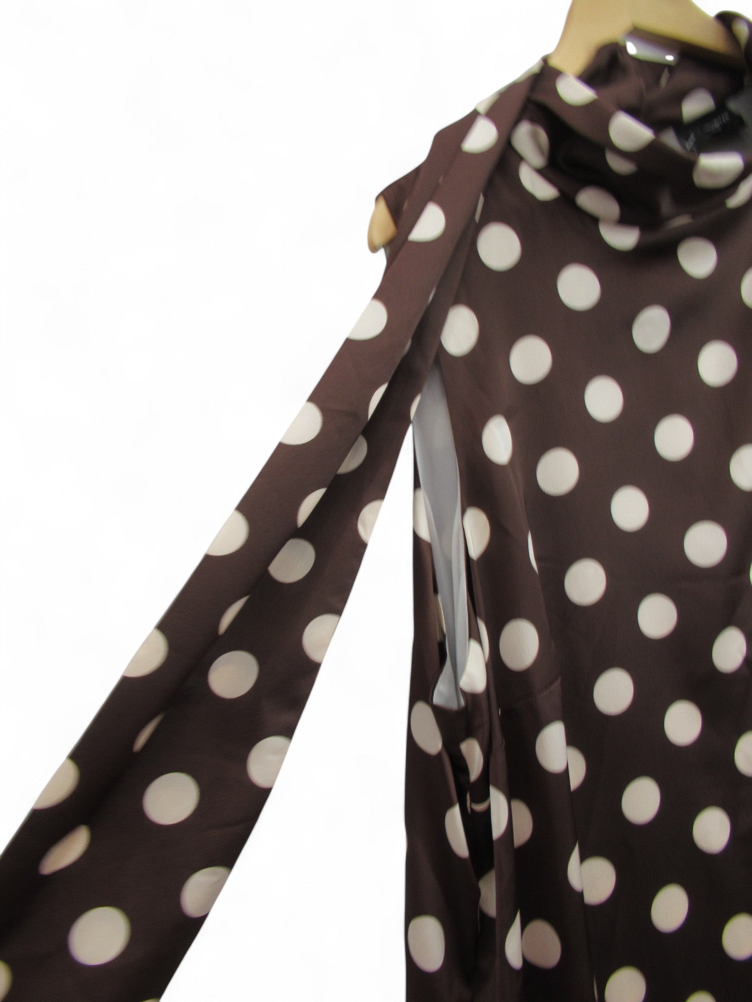 sleeve image for Live Unlimited Spotty Dress Brown UK 24 Womenswear | Pre-loved