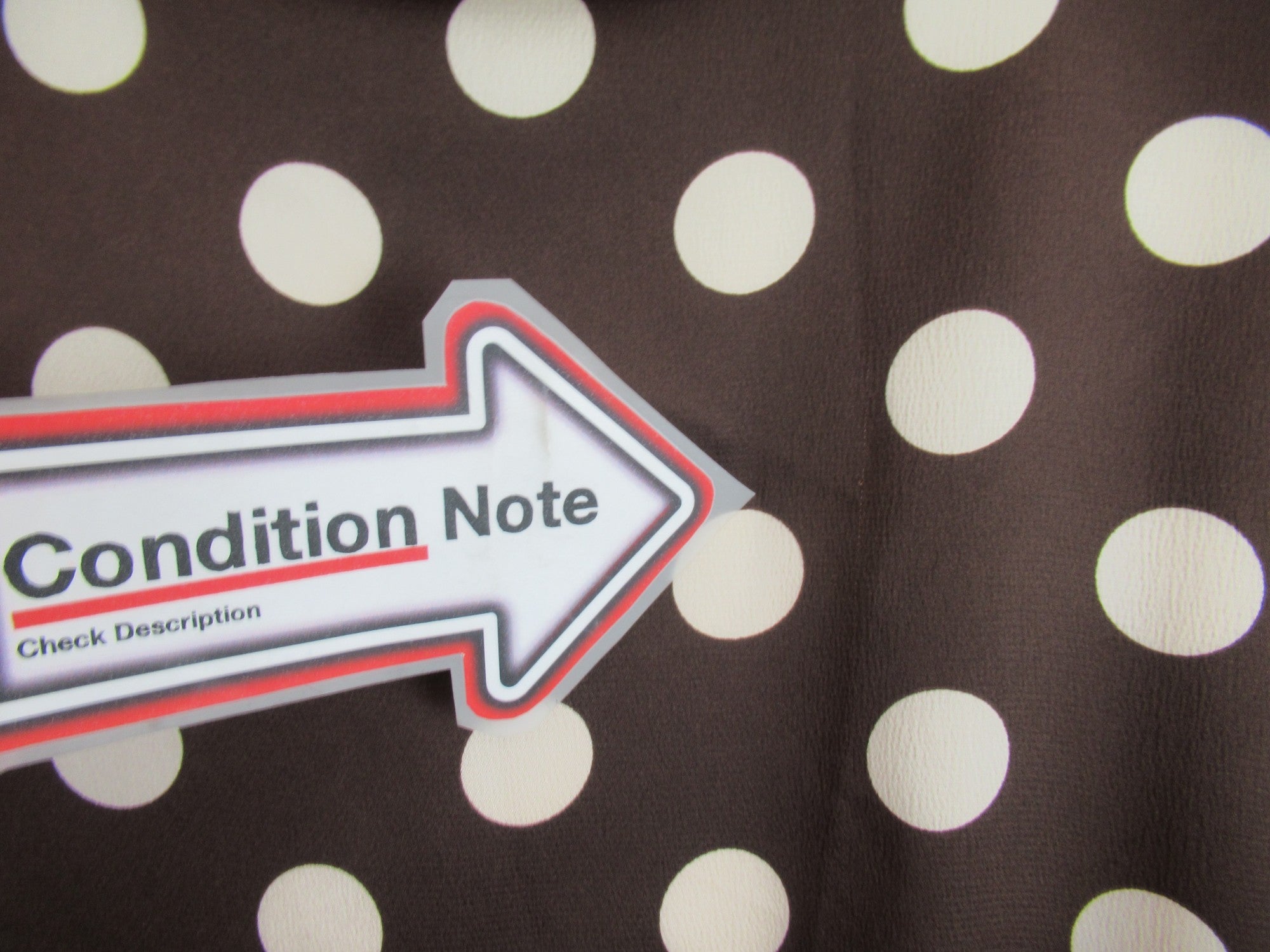 condition image for Live Unlimited Spotty Dress Brown UK 24 Womenswear | Pre-loved