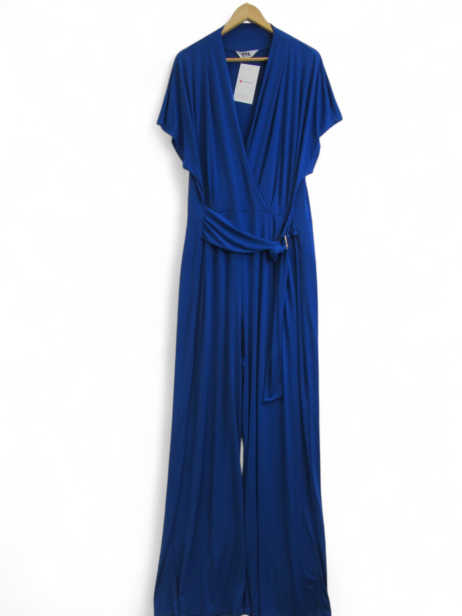 front image for LTS Jumpsuit Royal Blue UK 22-24 Wide Leg Womenswear | Pre-loved